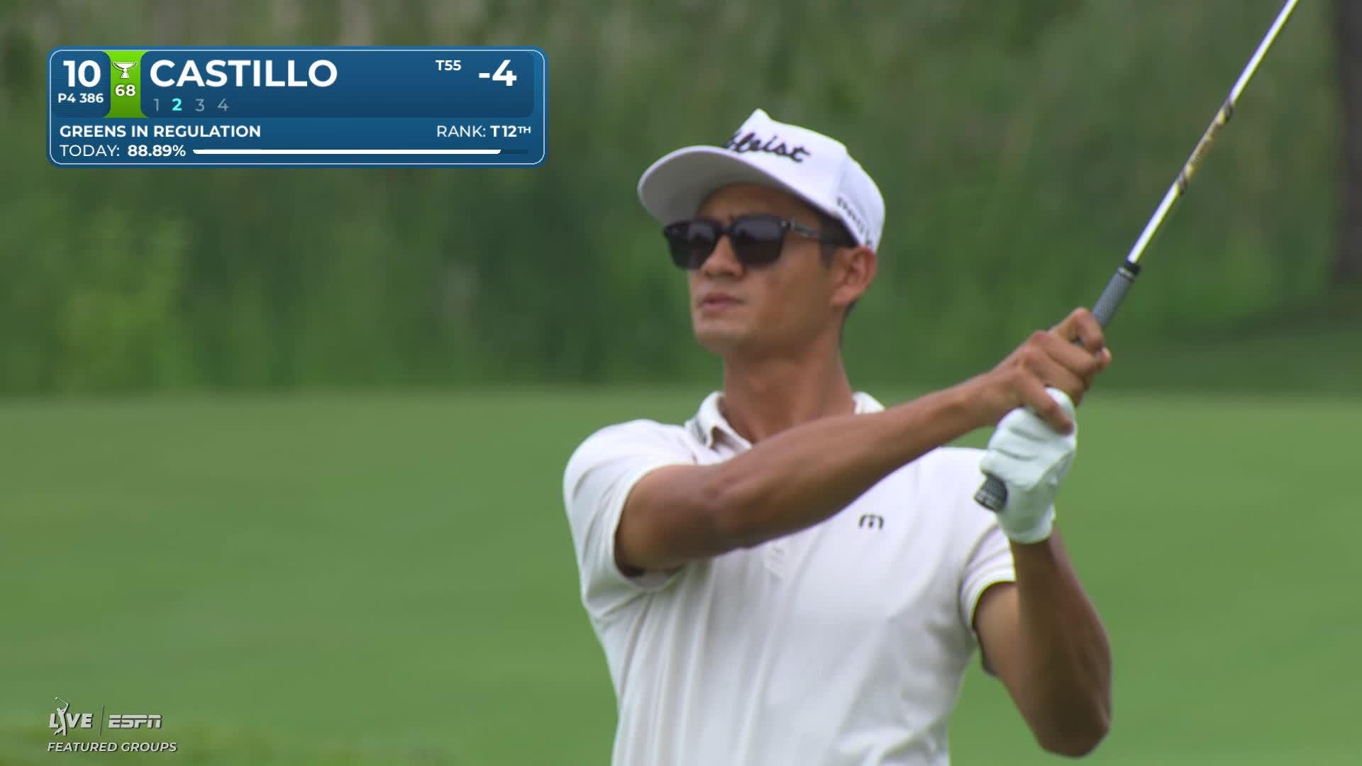 Ricky Castillo sinks 47-foot birdie putt on No. 10 at 3M Open