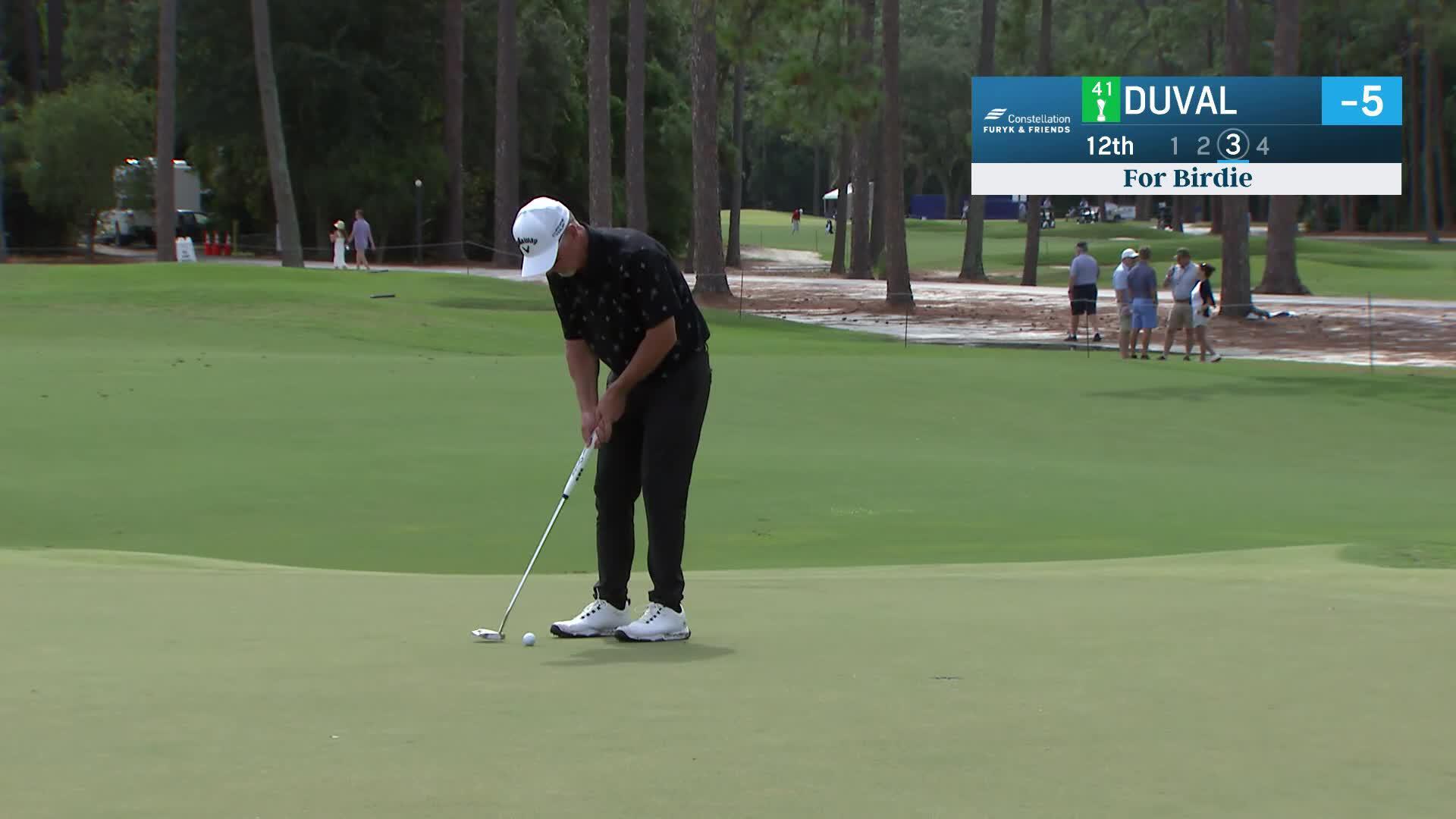 David Duval makes birdie on No. 12 at Constellation FURYK & FRIENDS