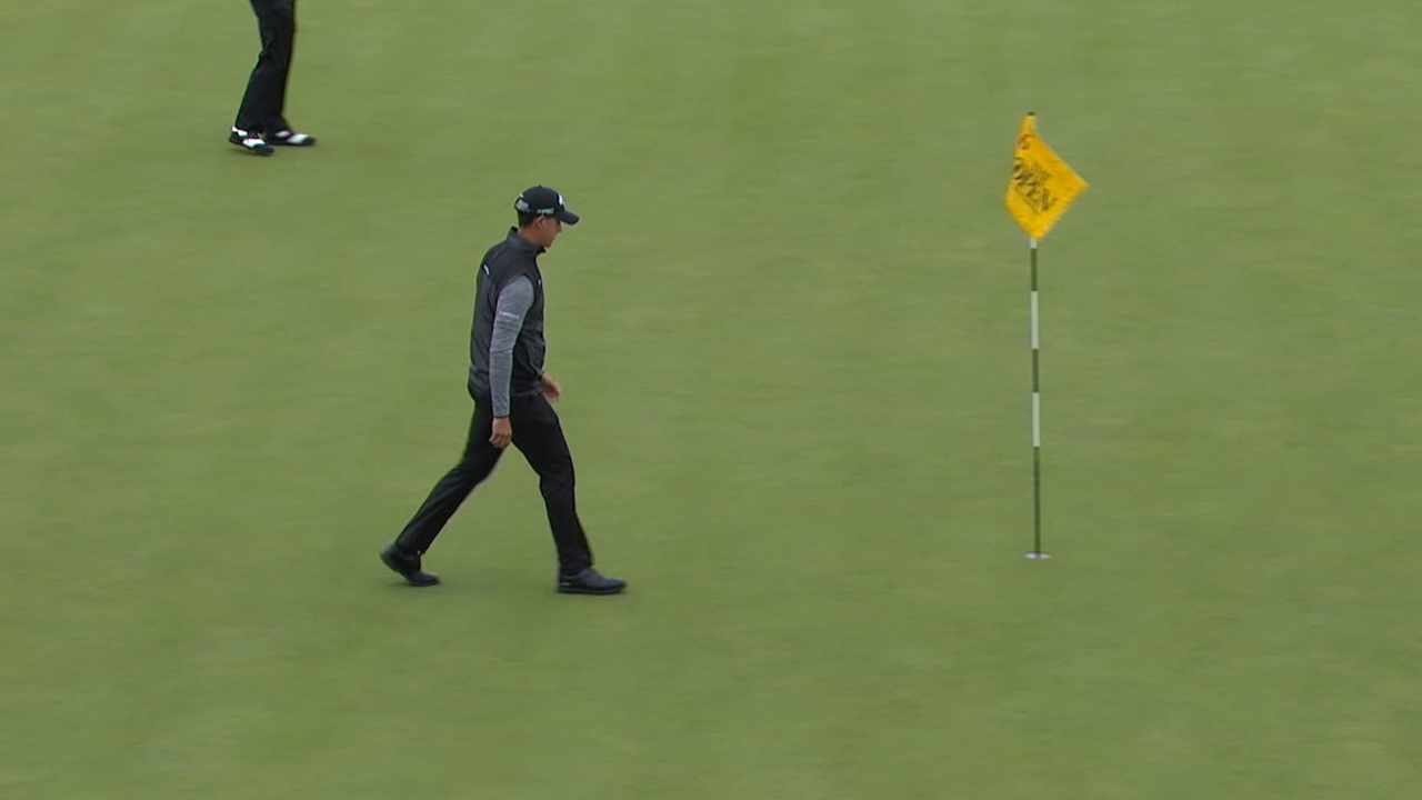 Joe Dean's bump-and-run birdie at The Open