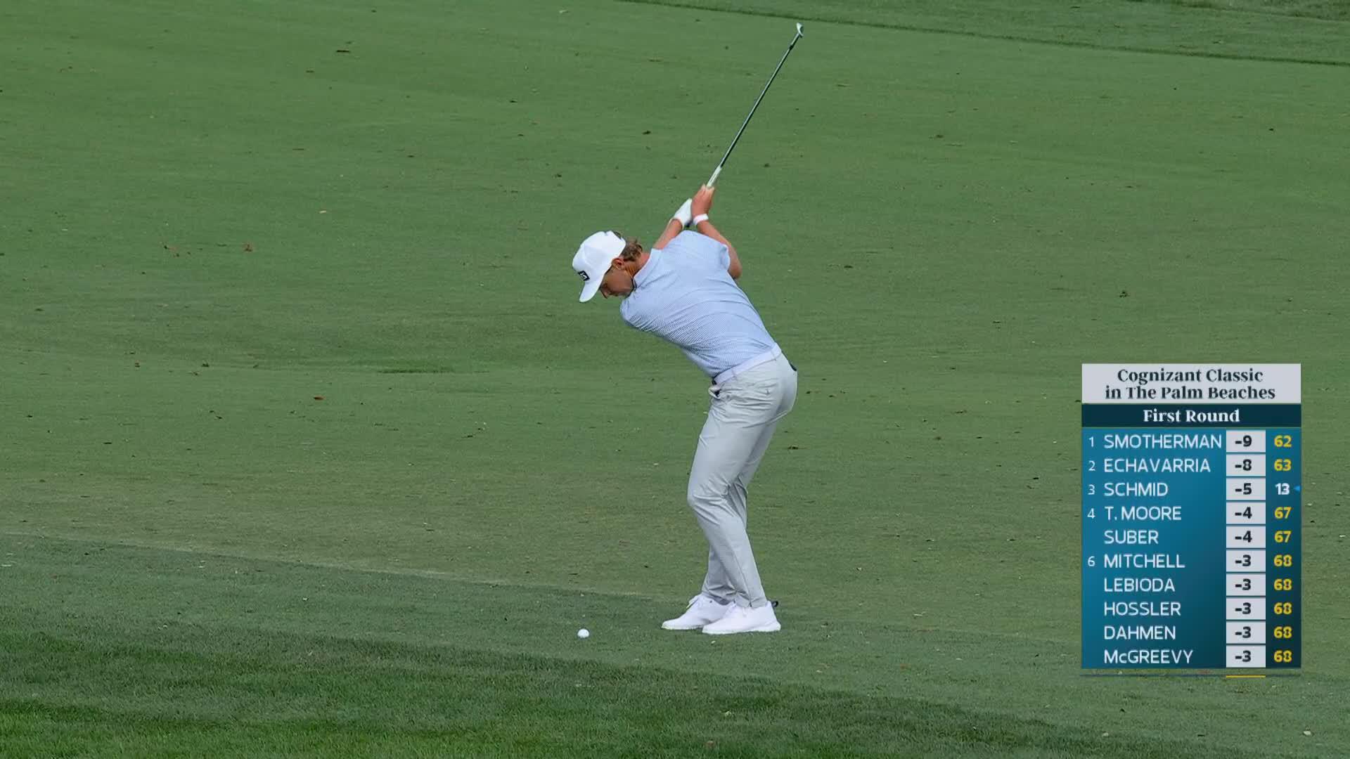 Kristoffer Reitan hits 119-yard approach to 11 feet, sets up birdie