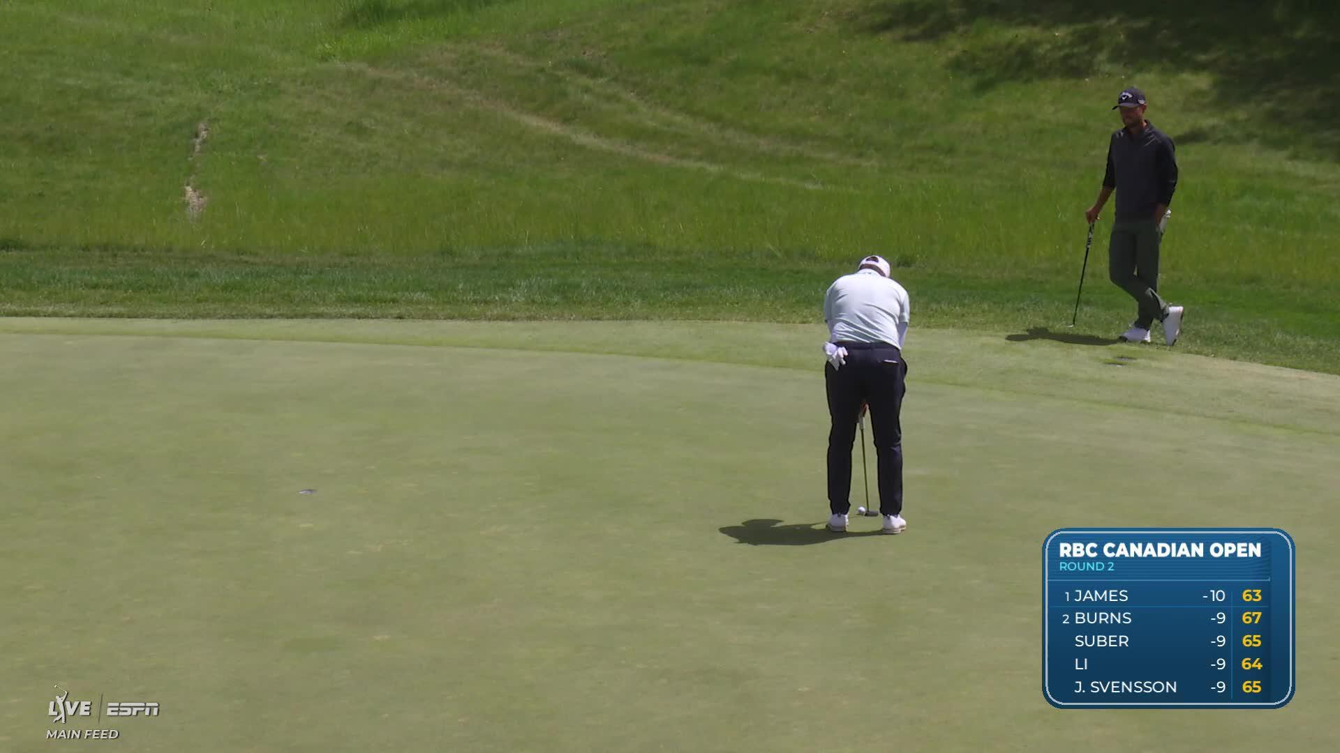 Matthieu Pavon sinks 11-foot birdie putt on No. 4 at RBC Canadian
