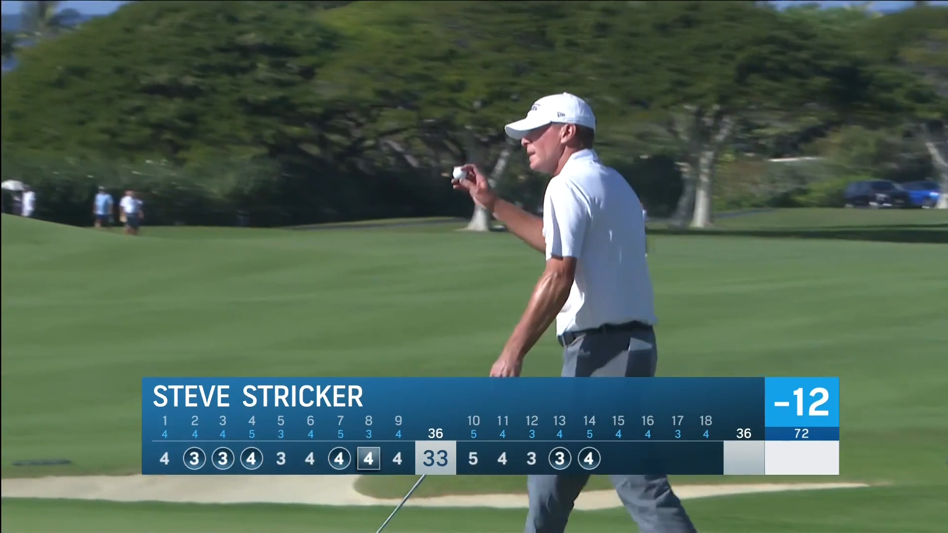 Steve Stricker makes back-to-back birdies on No. 14 at Mitsubishi