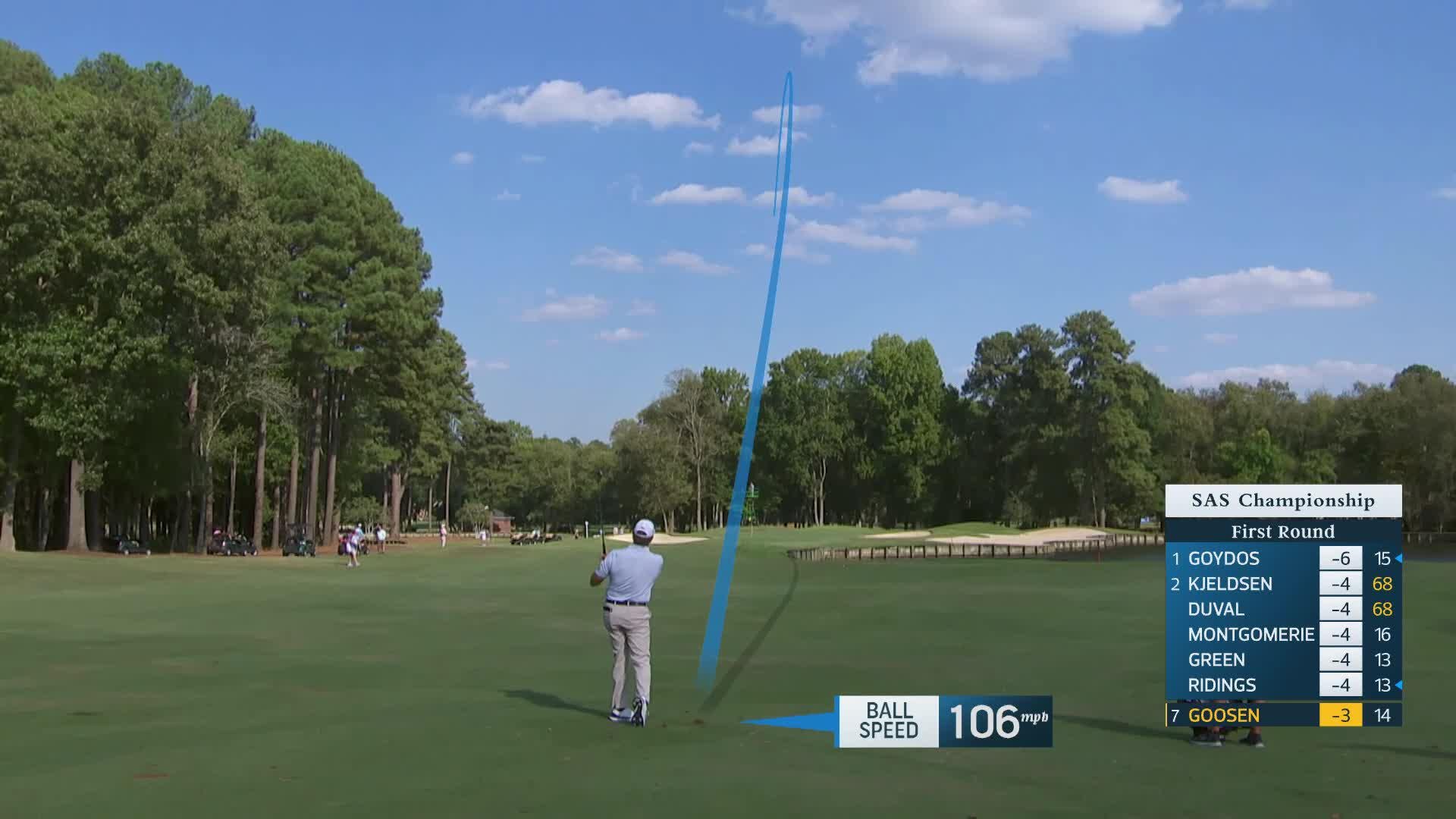 Retief Goosen makes birdie on No. 15 at SAS Championship
