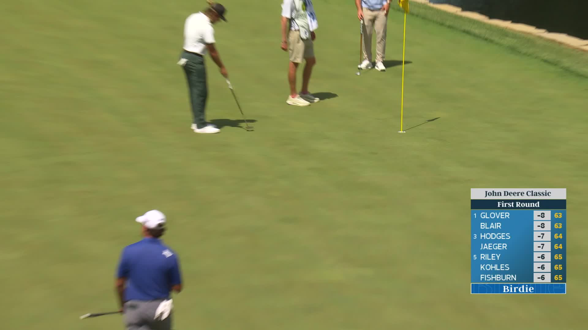 Aldrich Potgieter drains 56-foot birdie putt on No. 18 at John Deere