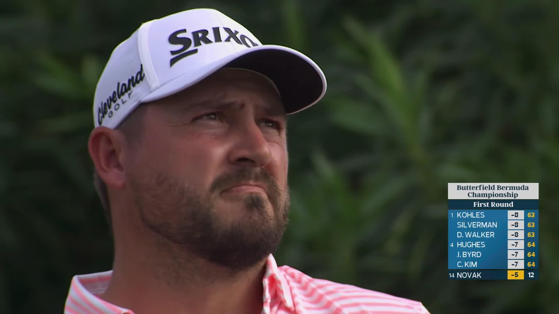 Andrew Novak hits tee shot to 12 feet, sets up birdie on No. 13 at Butterfield Bermuda