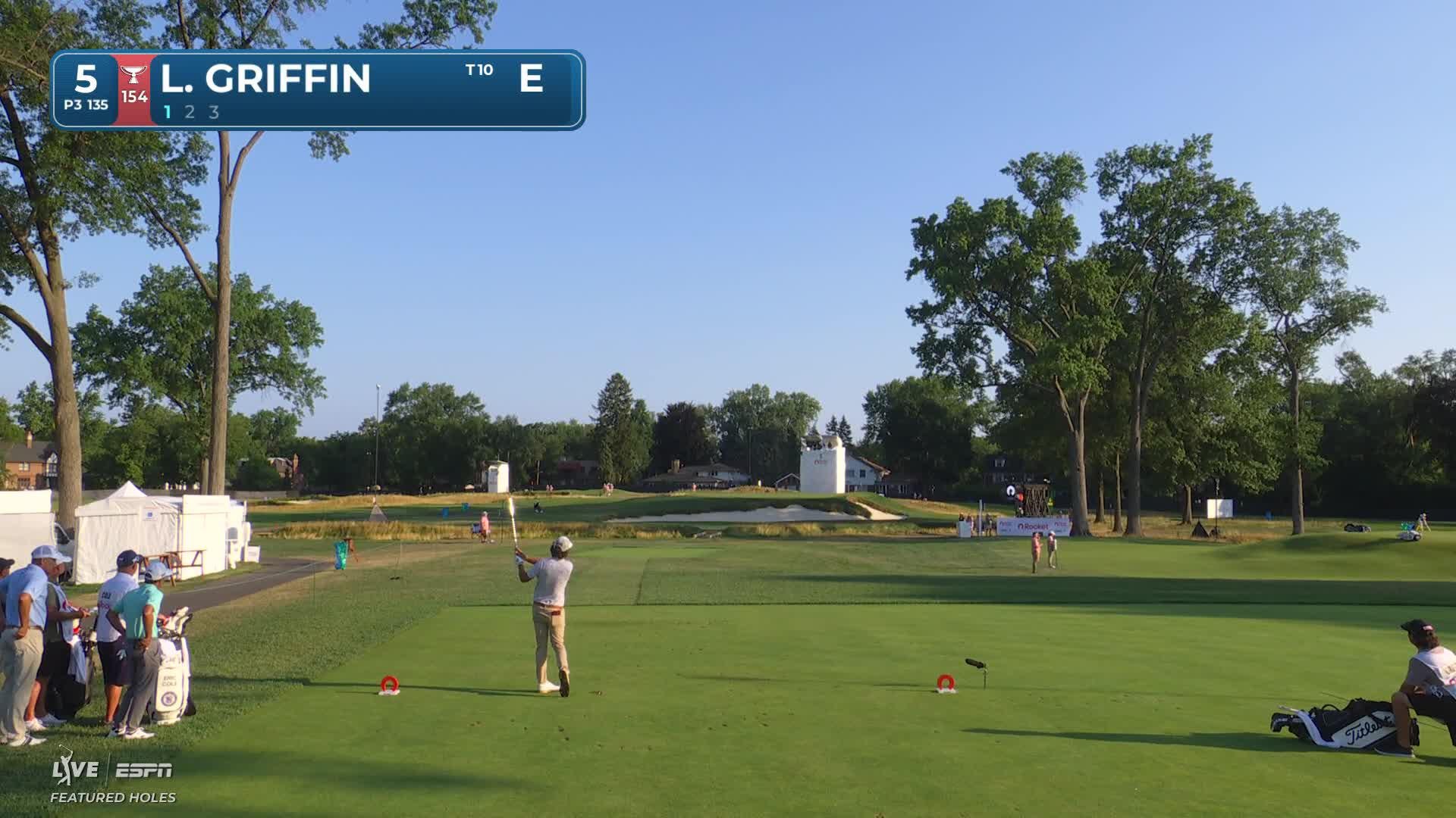 Lanto Griffin hits tee shot to 4 feet, sets up birdie on No. 5 at Rocket Classic