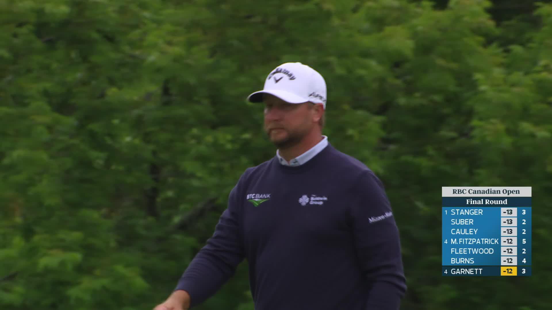 Brice Garnett drains 18-foot birdie putt on No. 3 at RBC Canadian