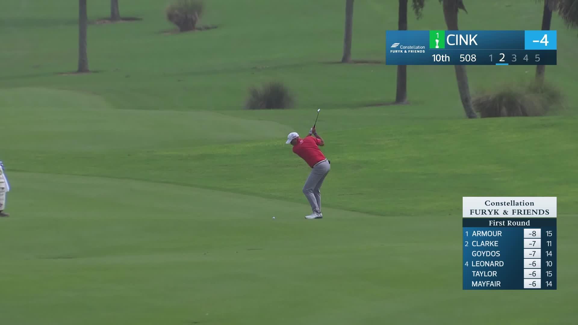 Stewart Cink makes birdie on No. 10 at Constellation FURYK & FRIENDS
