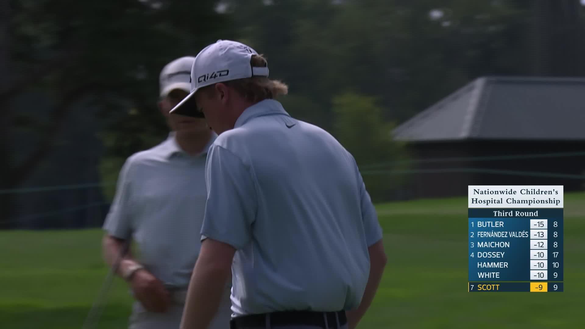 Sandy Scott makes birdie on No. 10 at Nationwide Children's