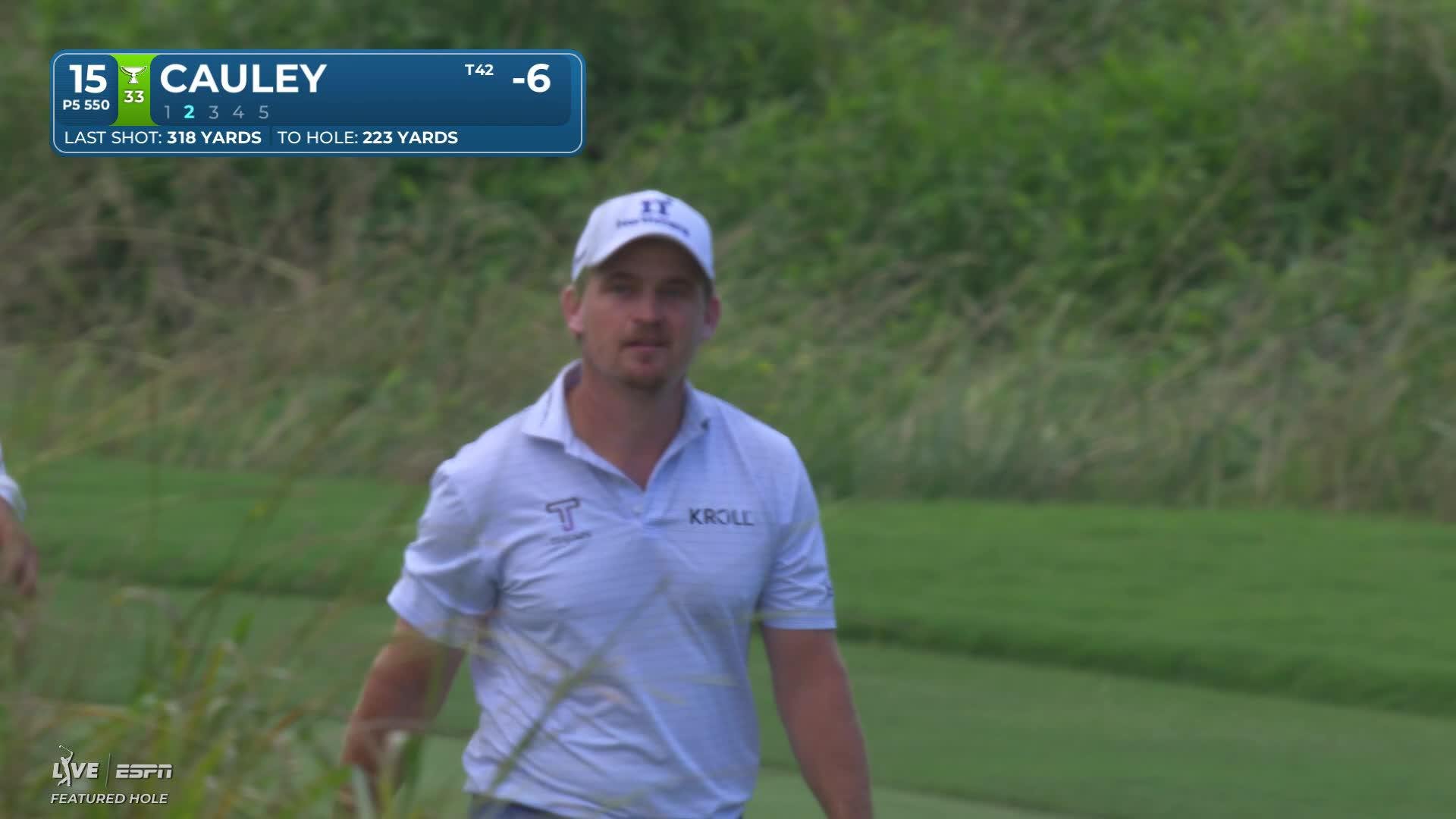 Bud Cauley reaches par-5 No. 15 in two, makes birdie at Wyndham