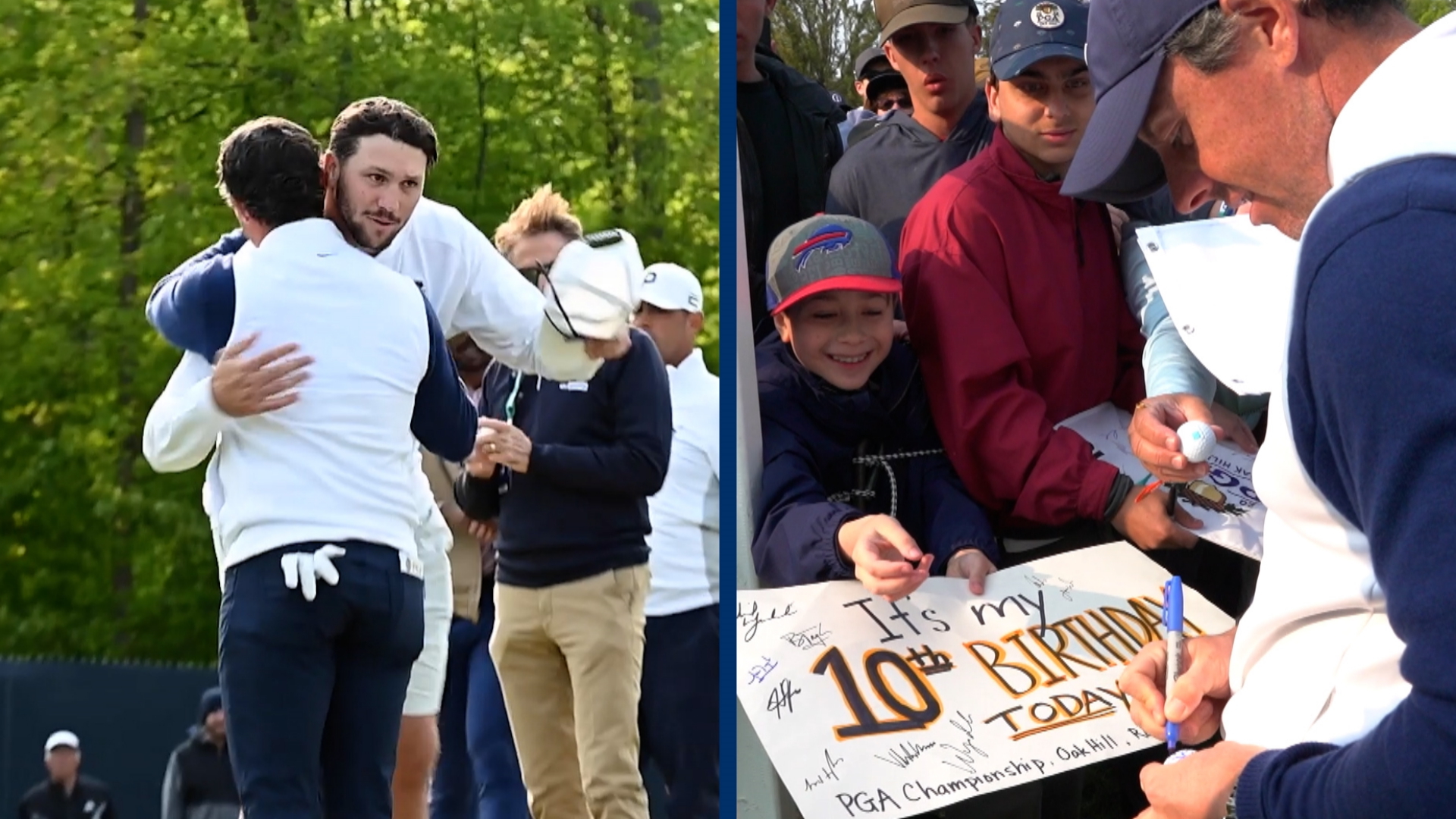 Rory McIlroy, Bills' Josh Allen meet at PGA Championship 