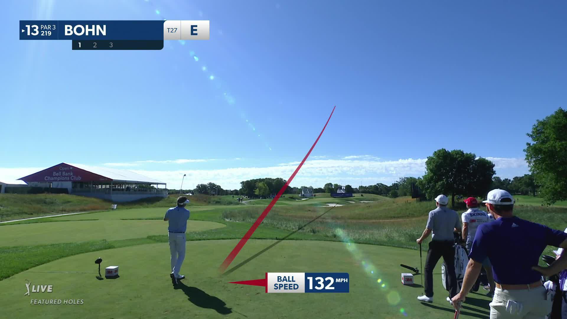 Jason Bohn's tight tee shot leads to birdie at 3M Open