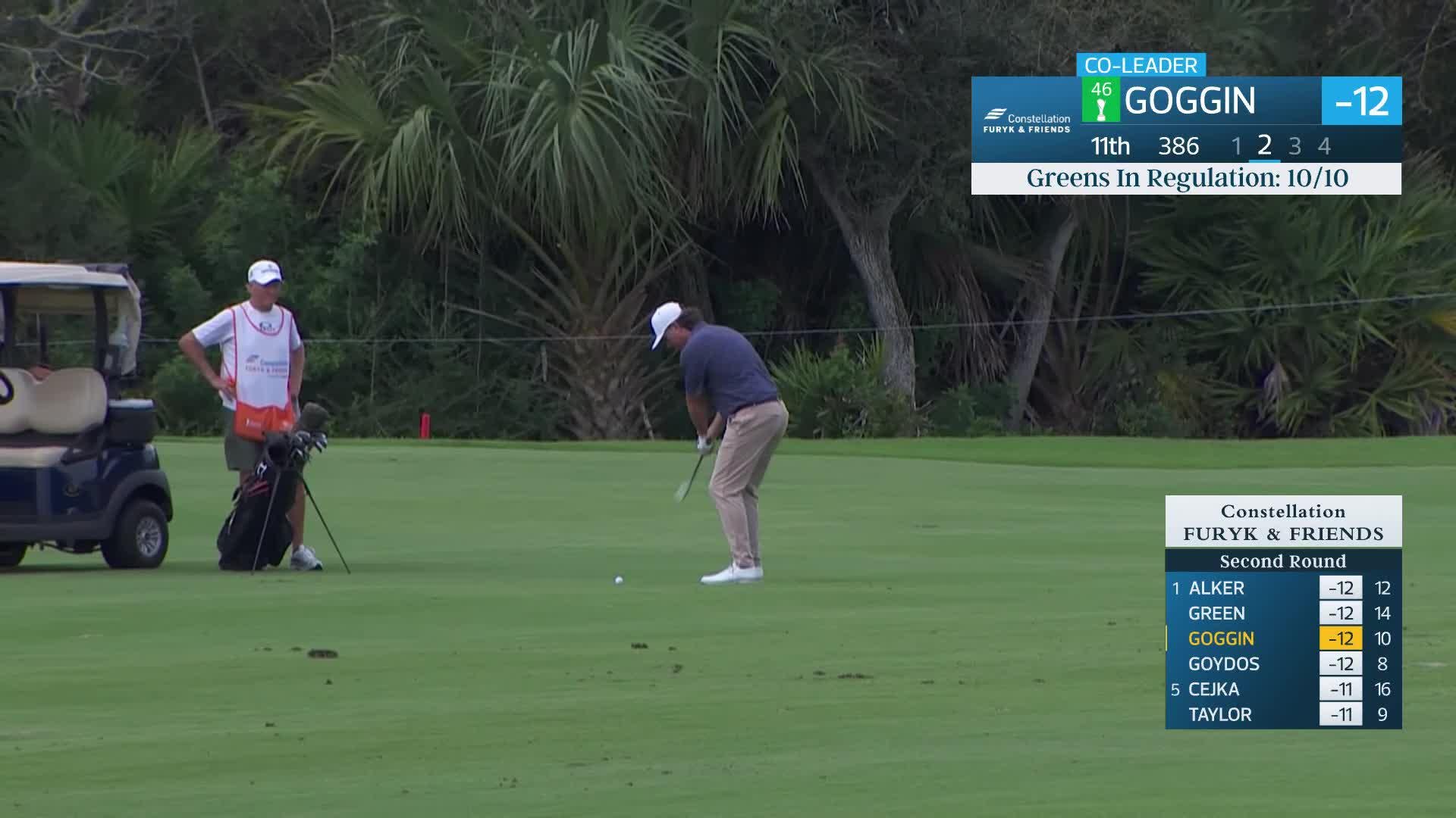 Mathew Goggin makes birdie on No. 11 at Constellation FURYK & FRIENDS
