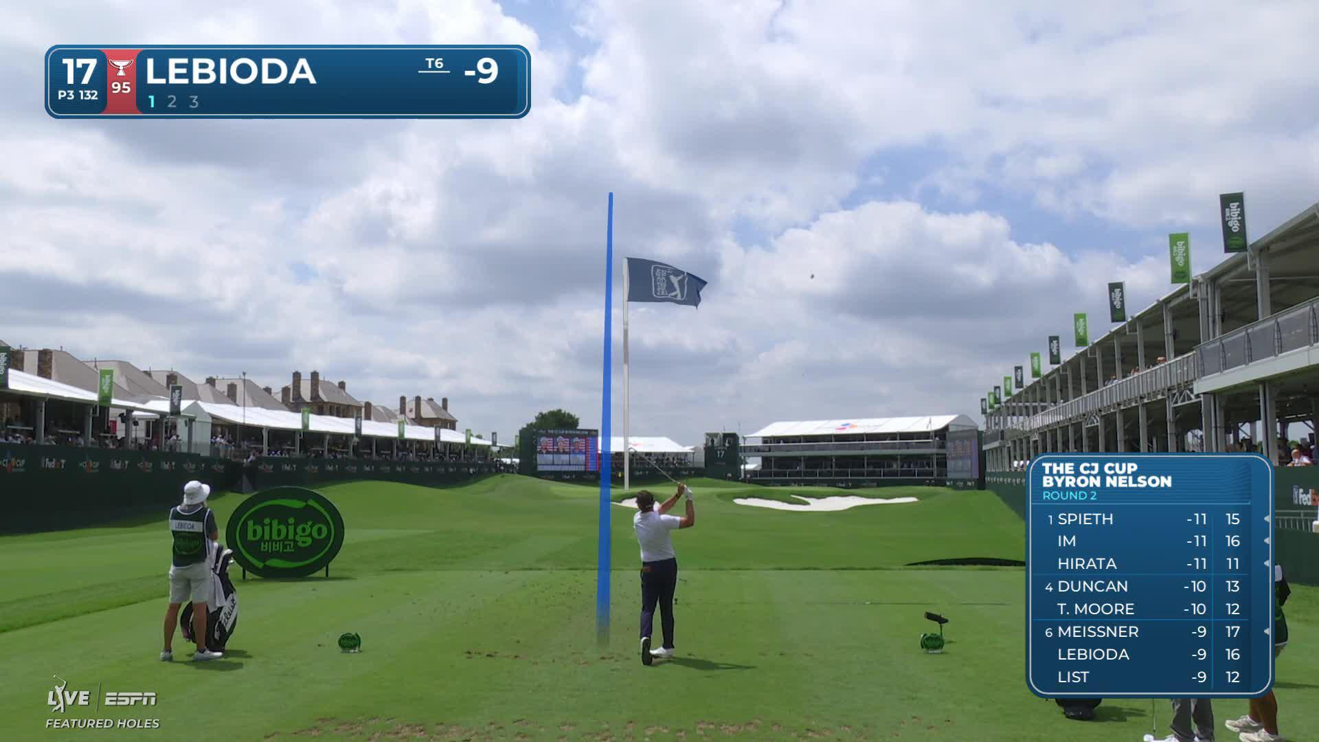Hank Lebioda hits tee shot to 9 feet, sets up birdie on No. 17 at THE CJ CUP