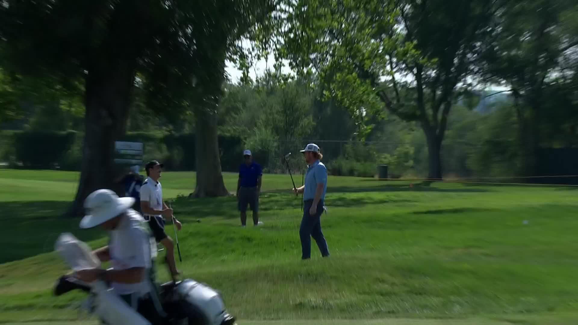 Mason Andersen makes birdie on No. 13 at Utah Championship