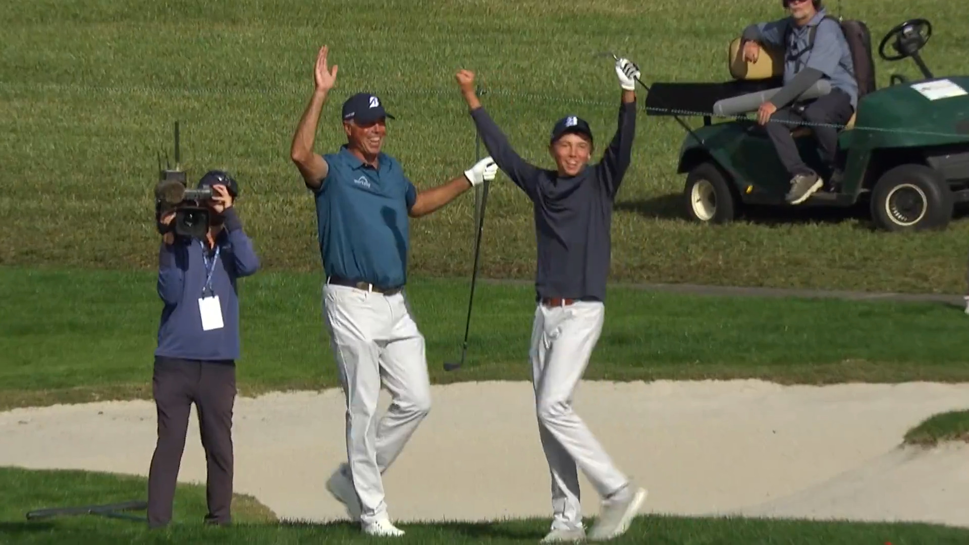 Carson Kuchar's ridiculous hole out for eagle at PNC Championship