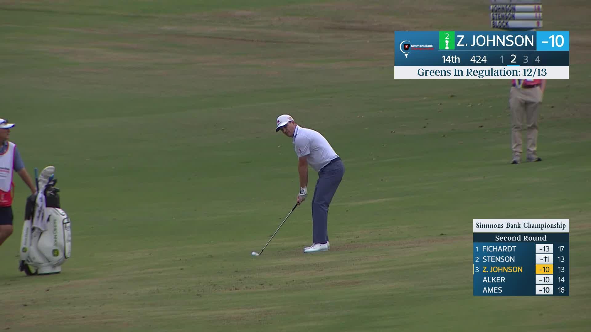 Zach Johnson makes birdie on No. 14 at Simmons Bank Championship