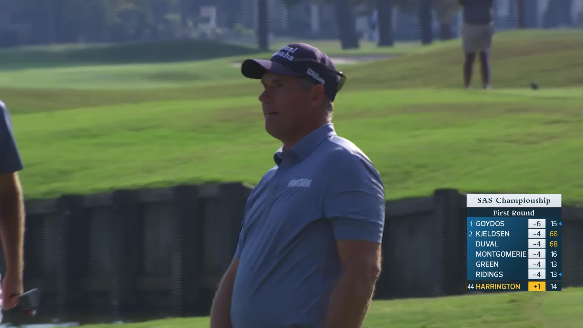 Padraig Harrington makes birdie on No. 15 at SAS Championship