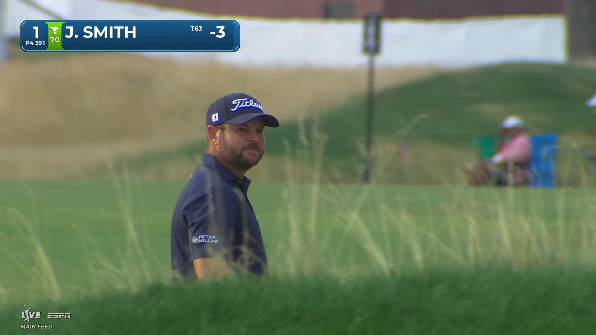 Jordan L Smith's 98-yard approach sets up birdie on No. 1 at Rocket Classic