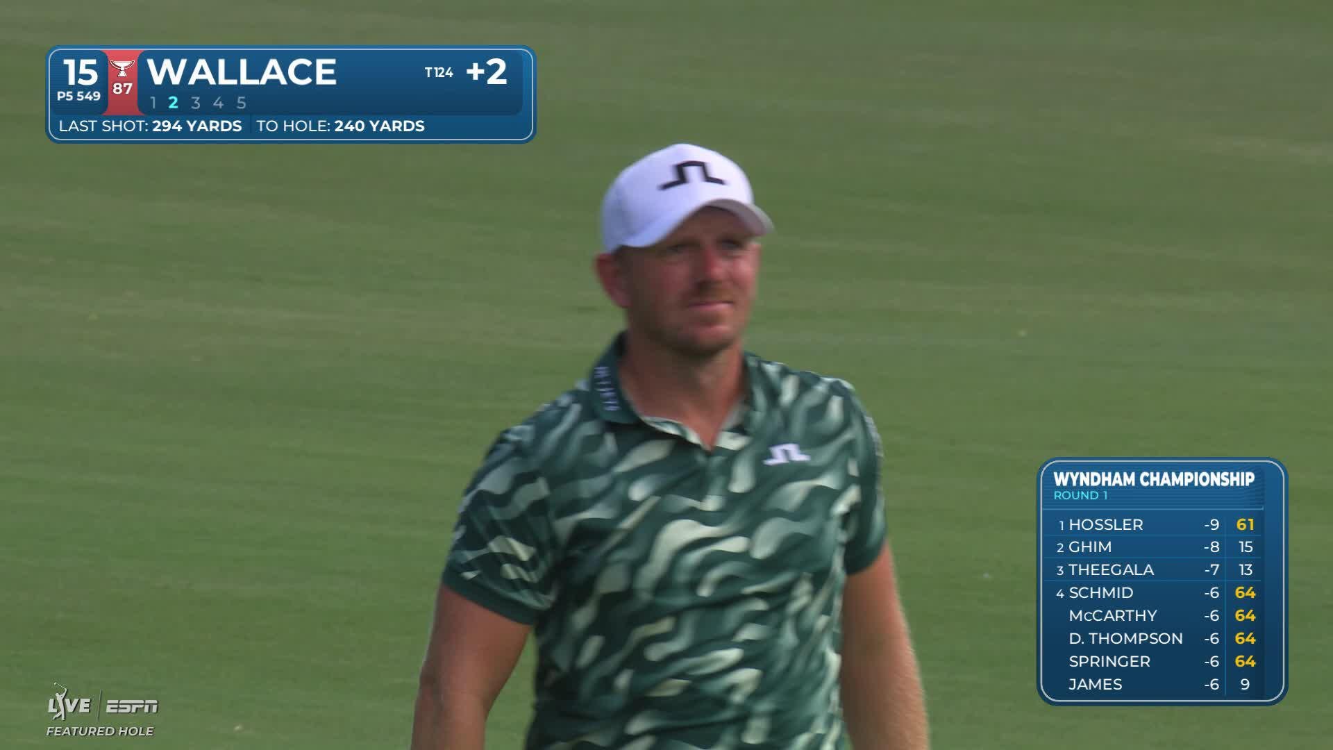 Matt Wallace reaches par-5 No. 15 in two, makes birdie at Wyndham