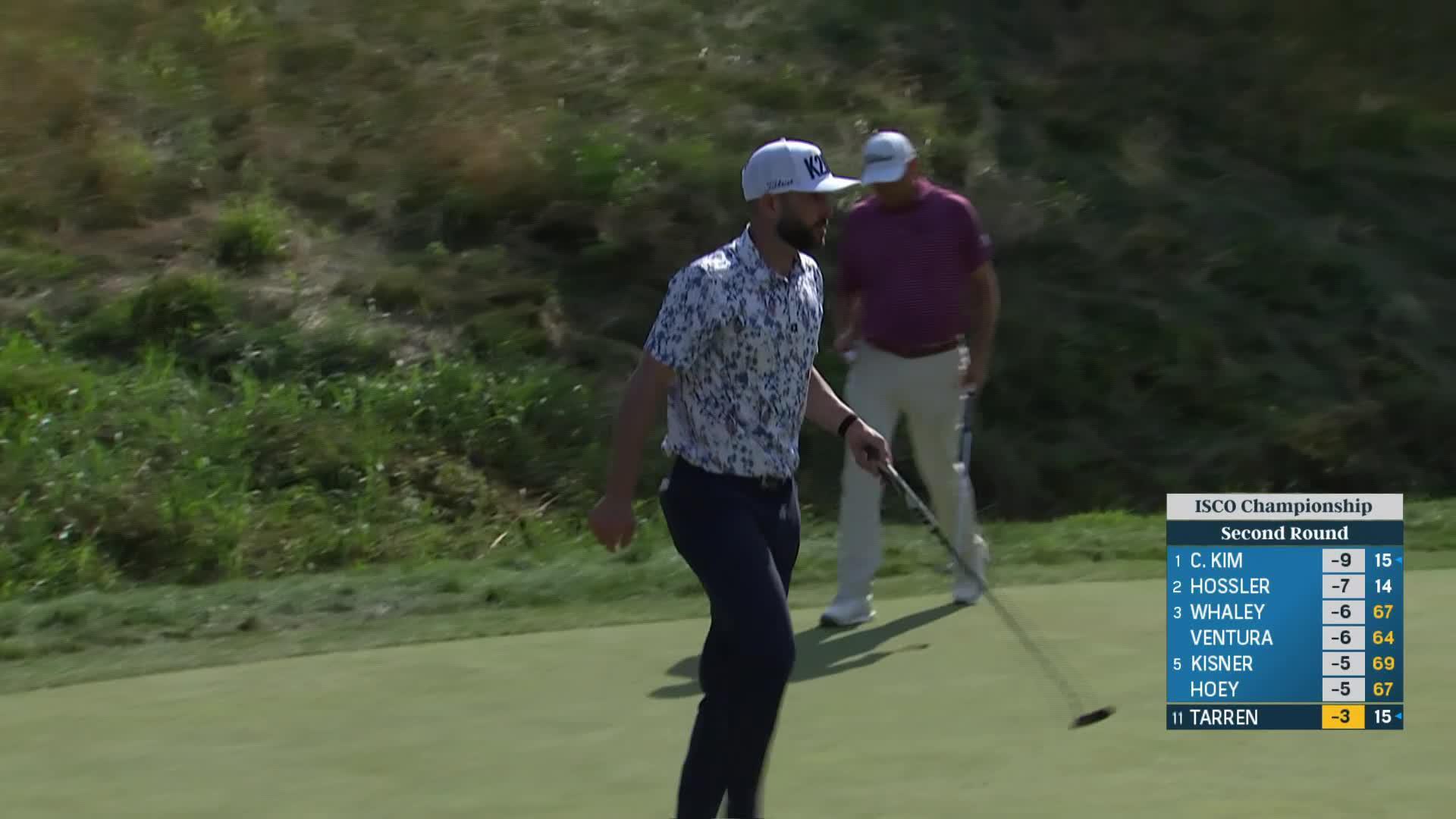 Callum Tarren makes birdie on No. 7 at ISCO Championship