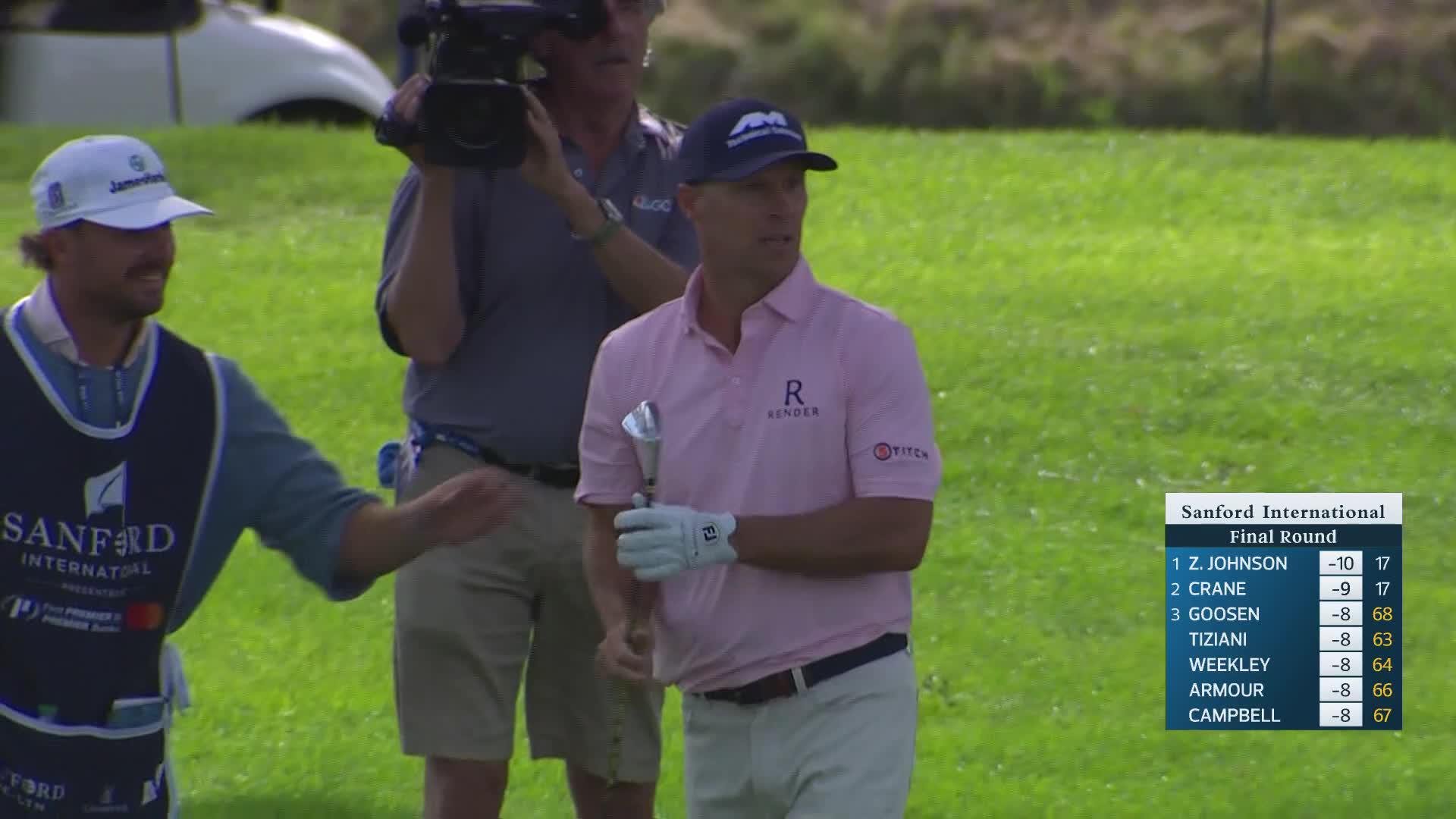 Ben Crane makes birdie on No. 18 at Sanford International