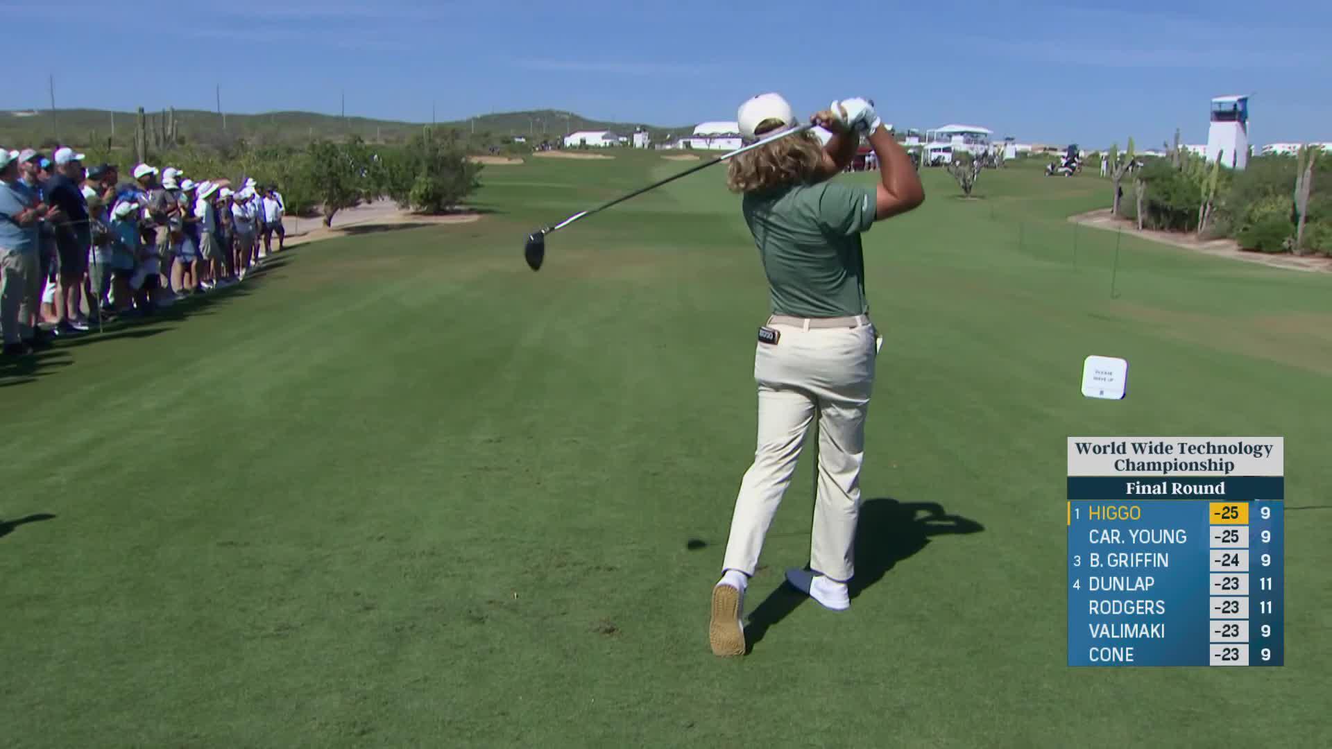 Garrick Higgo drives green at No. 10, makes birdie at World Wide Technology