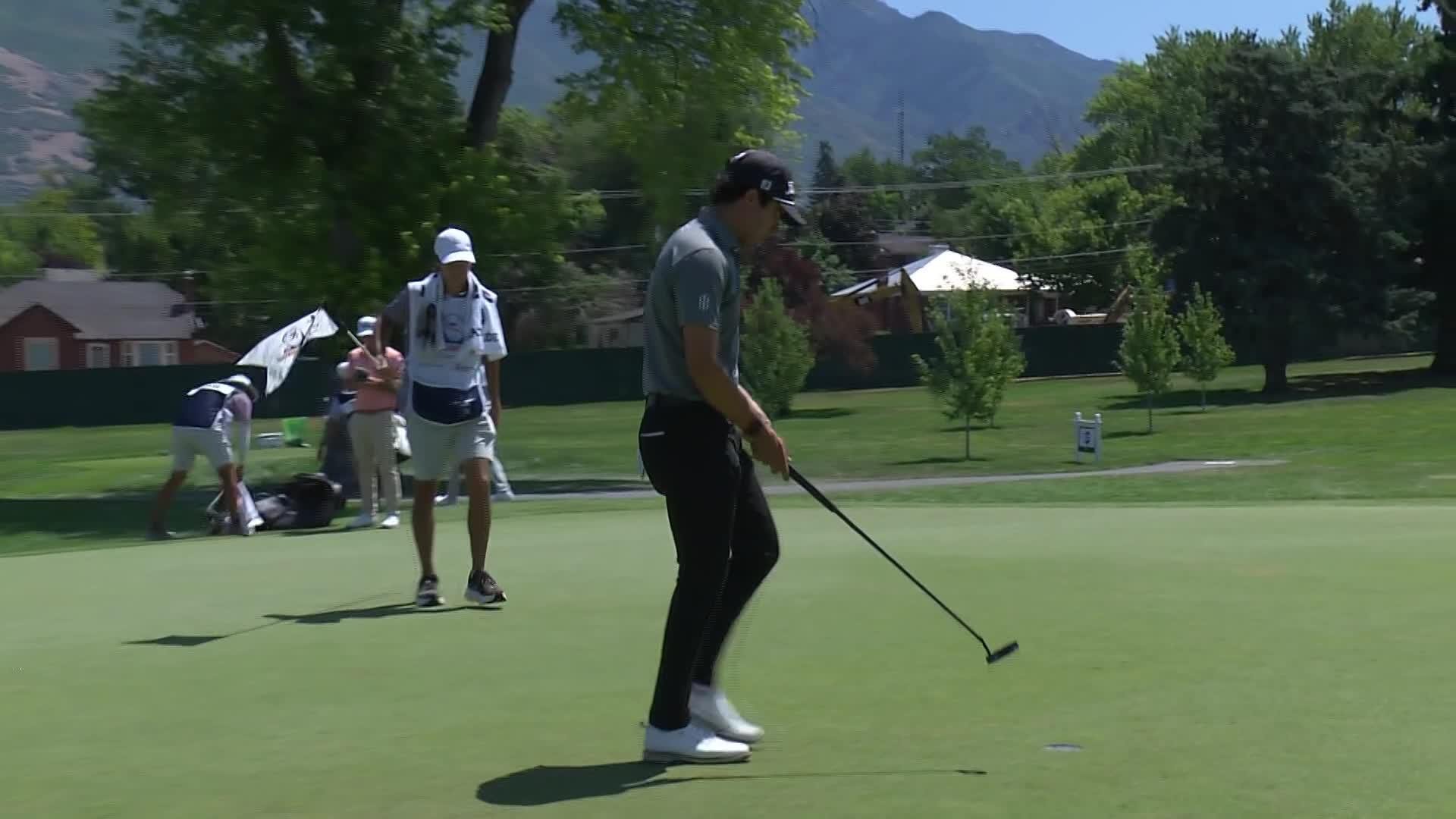 Chris Francoeur makes birdie on No. 5 at Utah Championship