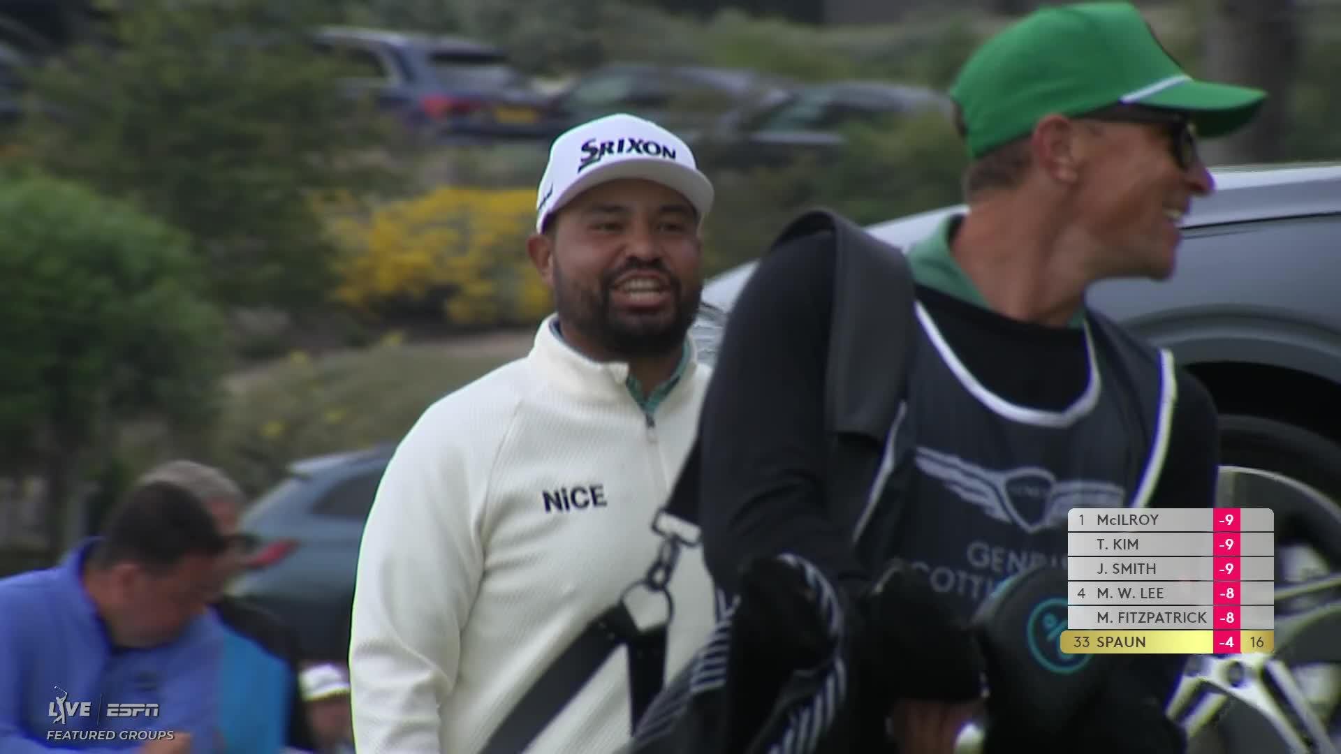 J.J. Spaun hits tee shot to 2 feet, sets up birdie on No. 17 at Genesis Scottish Open