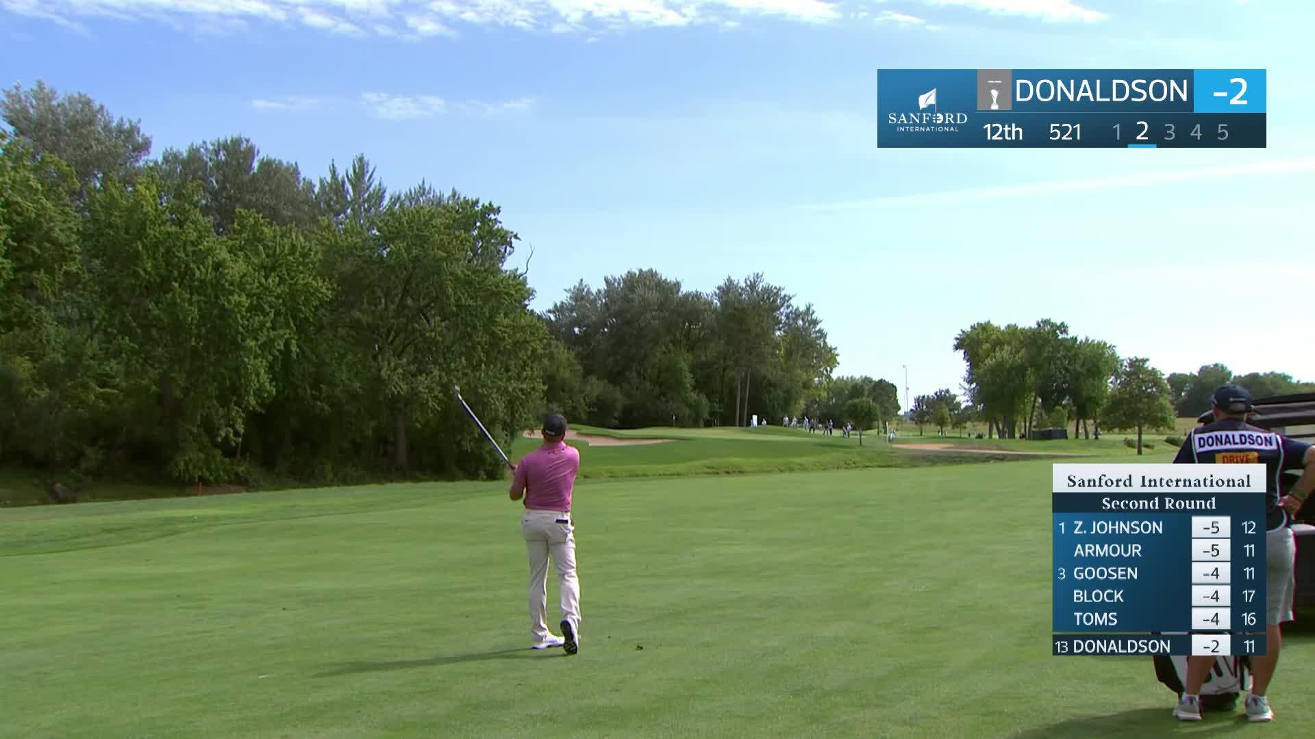 Jamie Donaldson makes birdie on No. 12 at Sanford International
