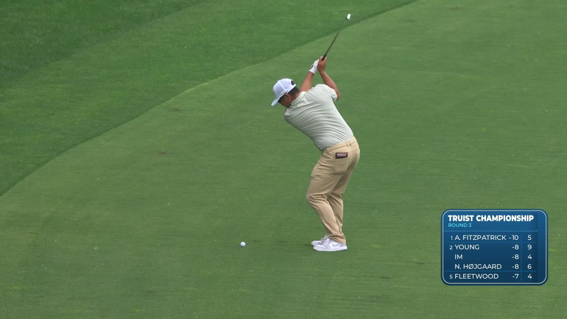 Kurt Kitayama's 161-yard approach sets up birdie on No. 11 at Truist Championship