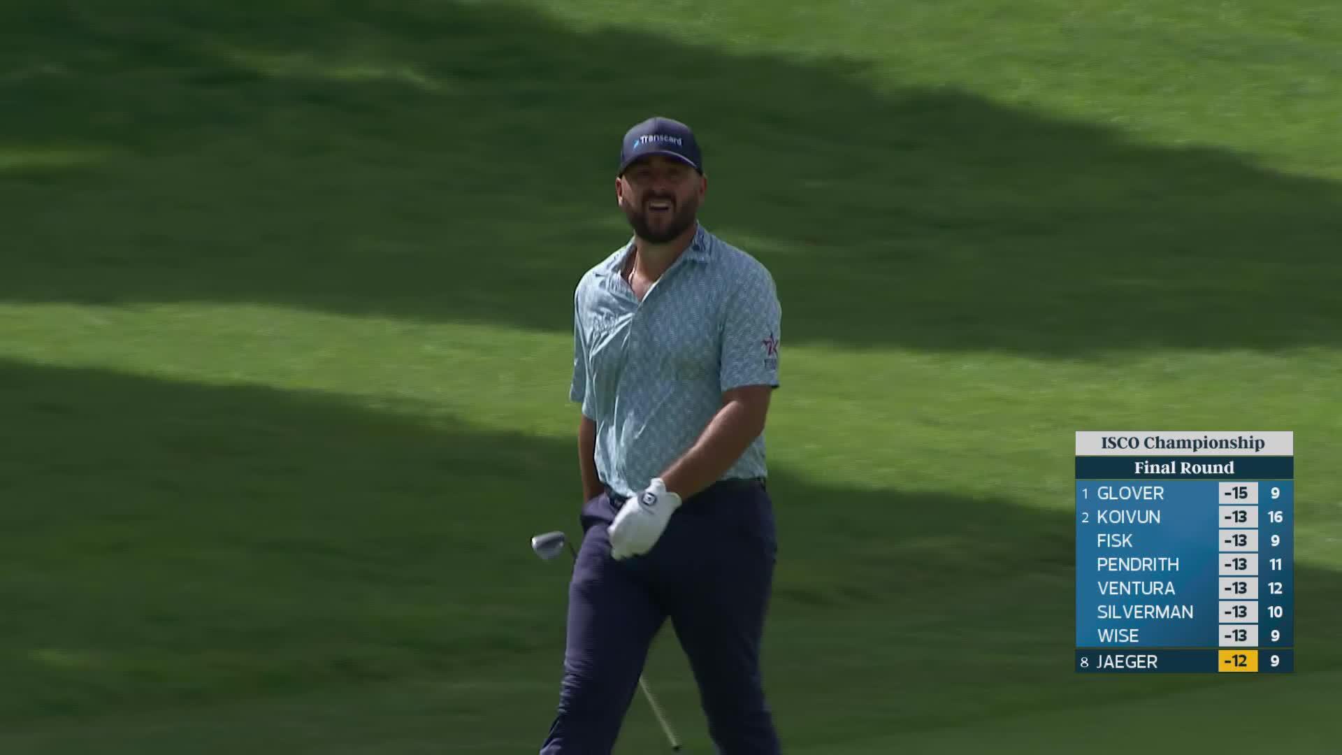 Stephan Jaeger gets up-and-down from 40 yards for birdie on No. 10 at ISCO Championship