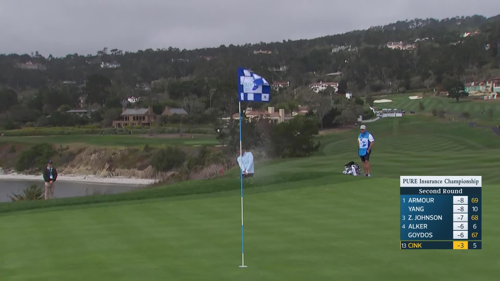 Stewart Cink makes birdie on No. 6 at PURE Insurance Championship