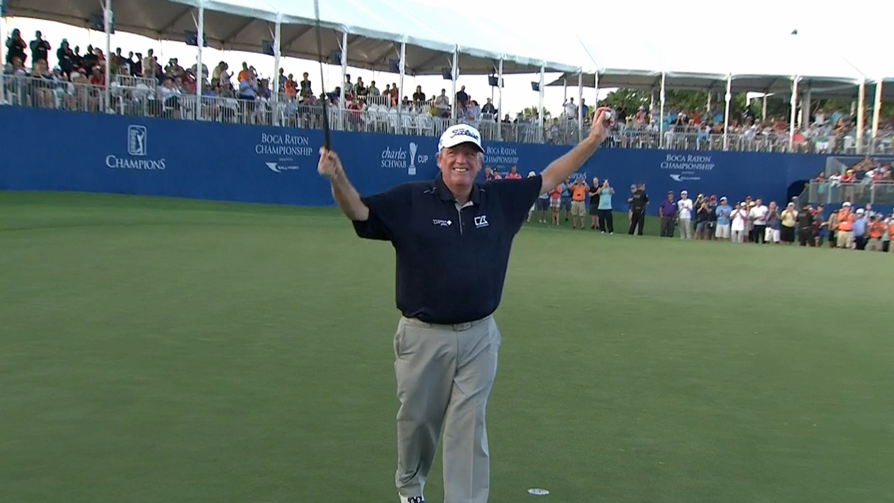 Mark Calcavecchia gets to 16-under to win Boca Raton Championship