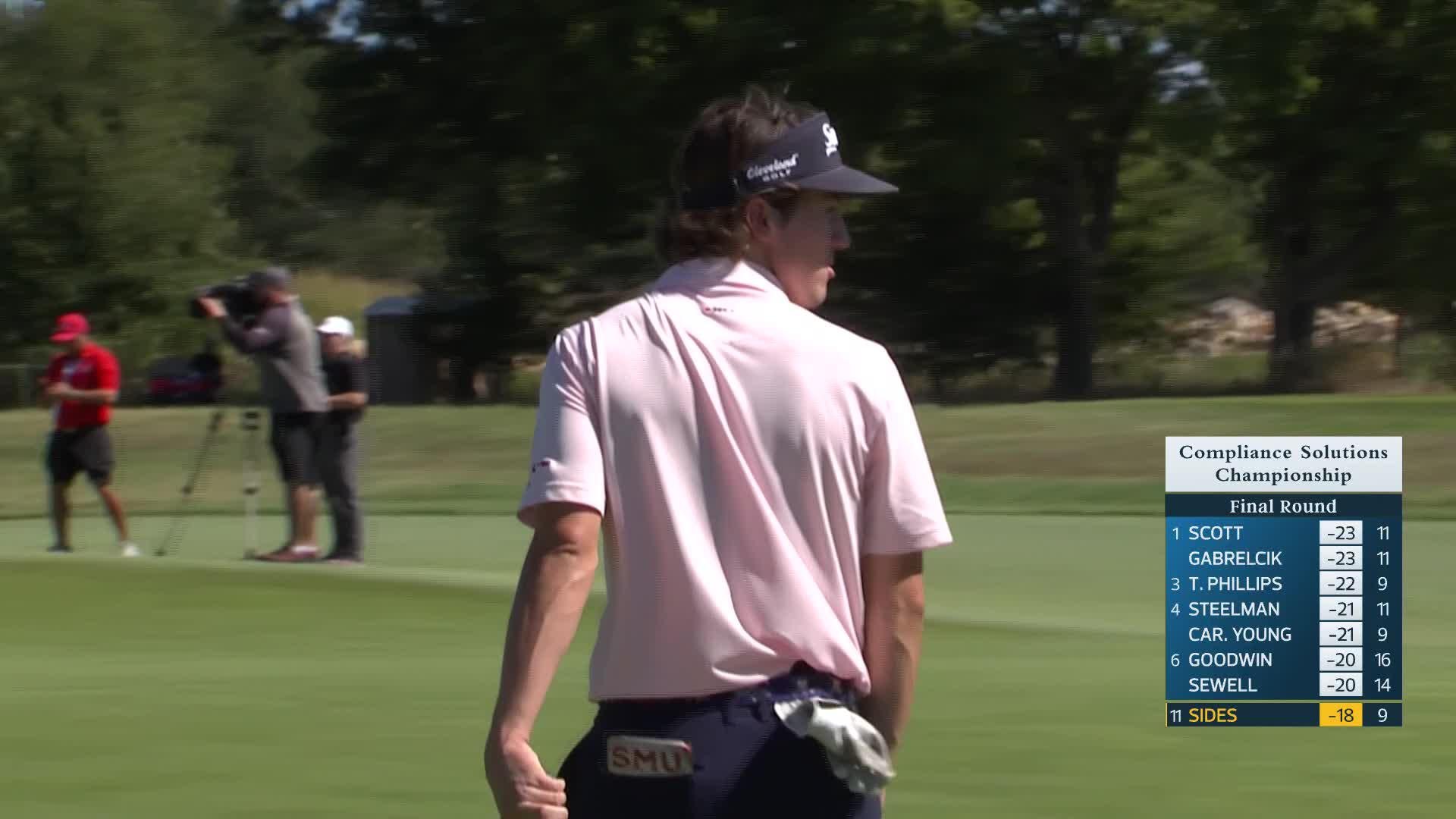 William Sides makes birdie on No. 10 at Compliance Solutions