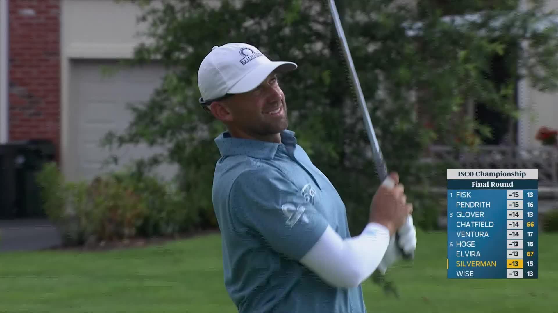 Ben Silverman sinks 20-foot birdie putt on No. 16 at ISCO Championship