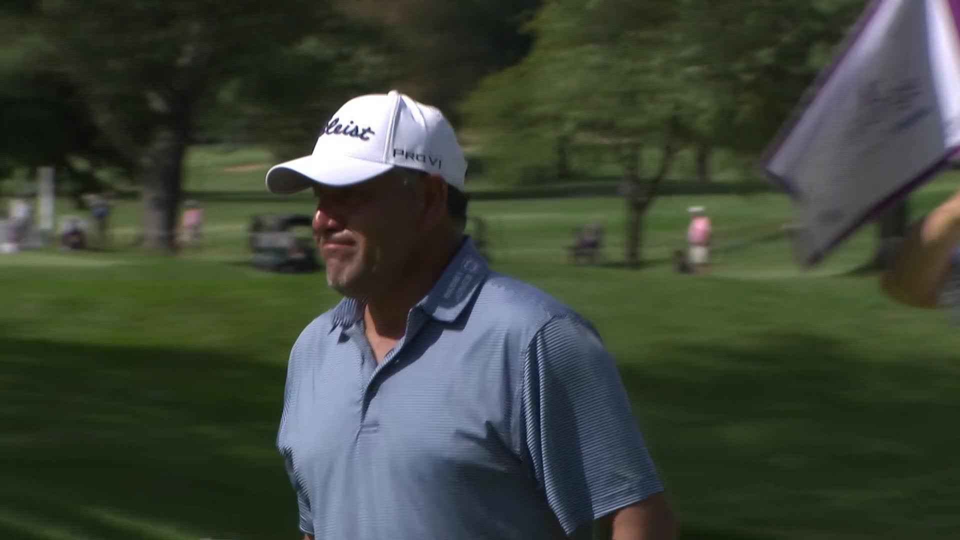 Ricardo Gonzalez makes birdie on No. 14 at The Ally Challenge