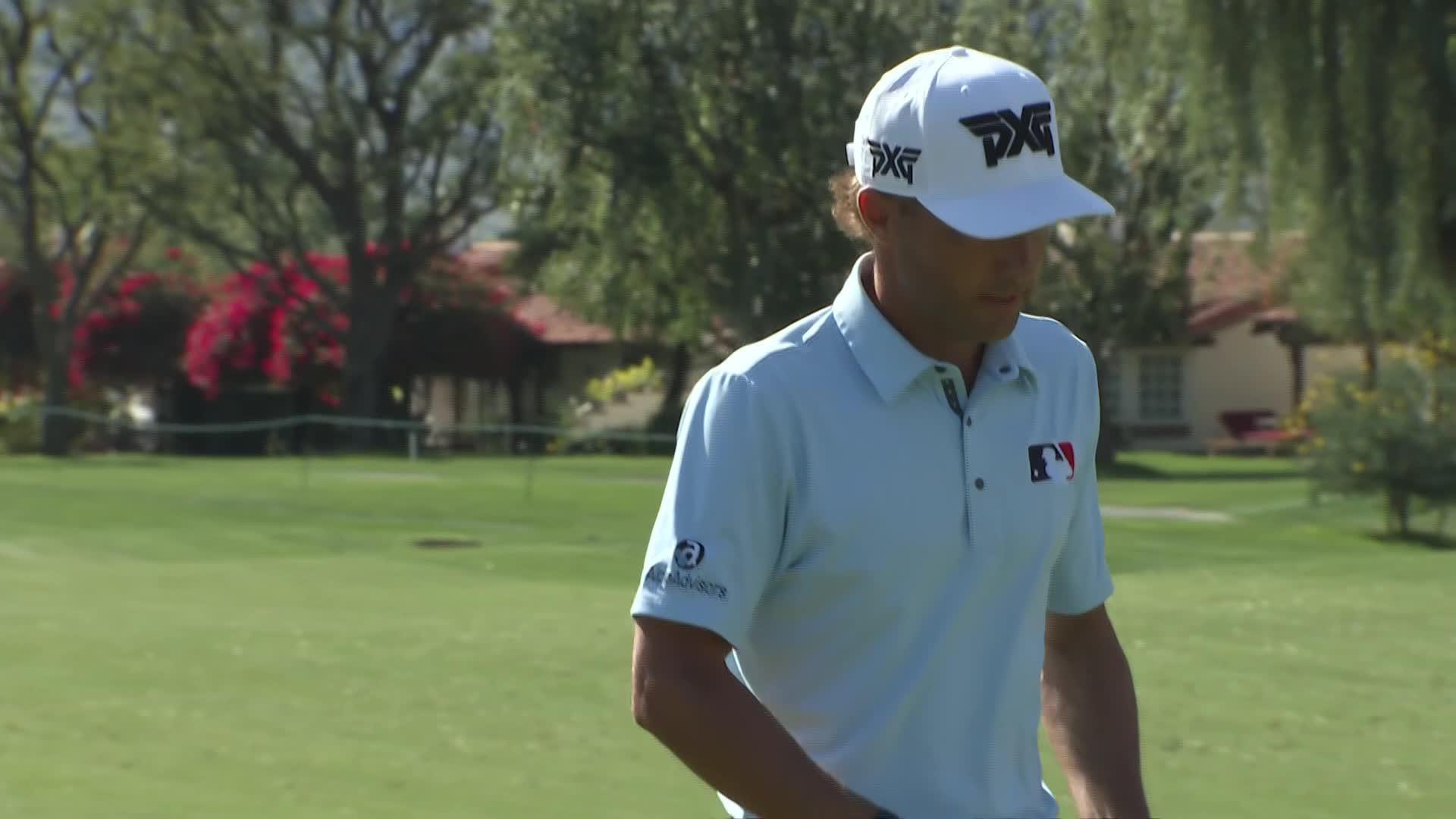 Eric Cole makes birdie on No. 4 at The American Express
