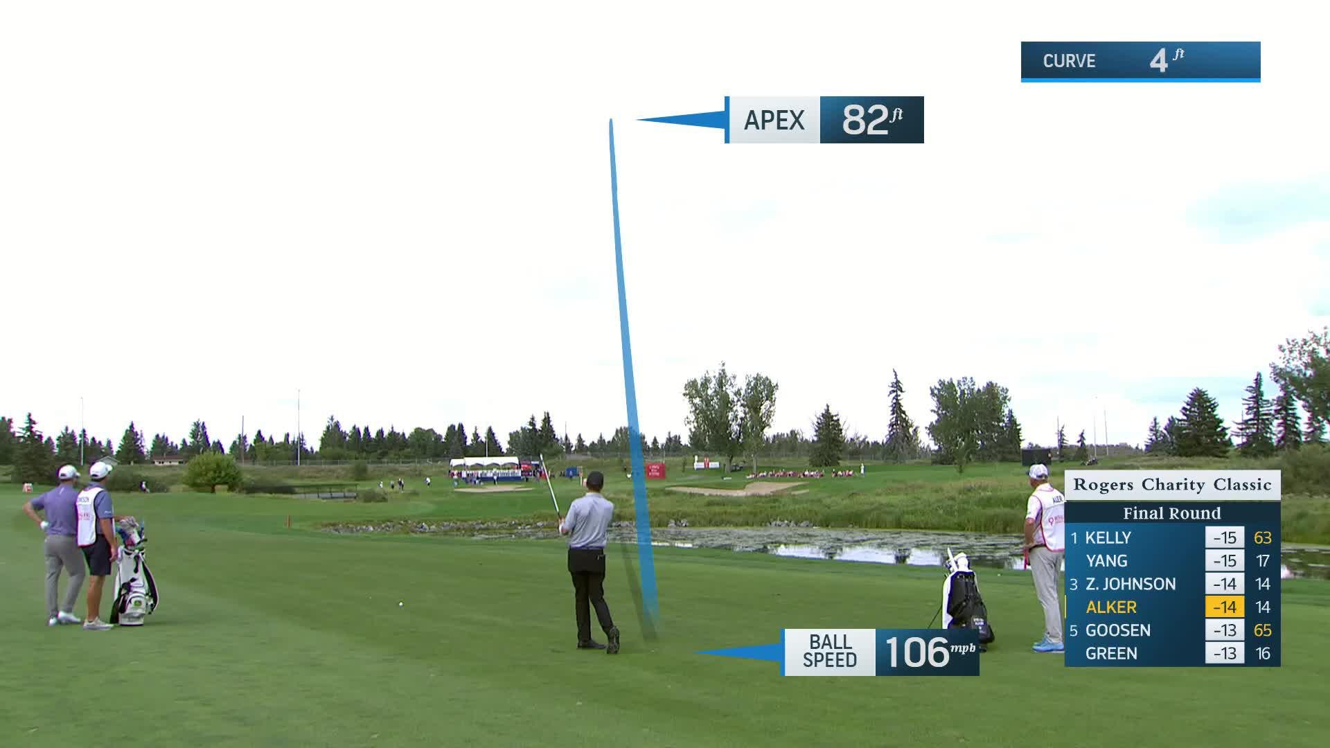 Steven Alker makes birdie on No. 15 at Rogers Charity Classic
