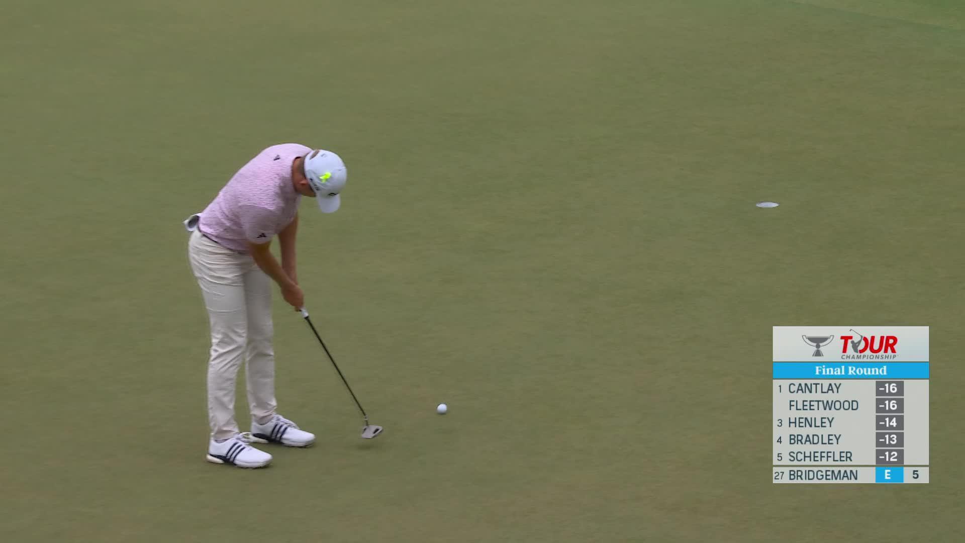 Jacob Bridgeman makes birdie on No. 6 at TOUR Championship