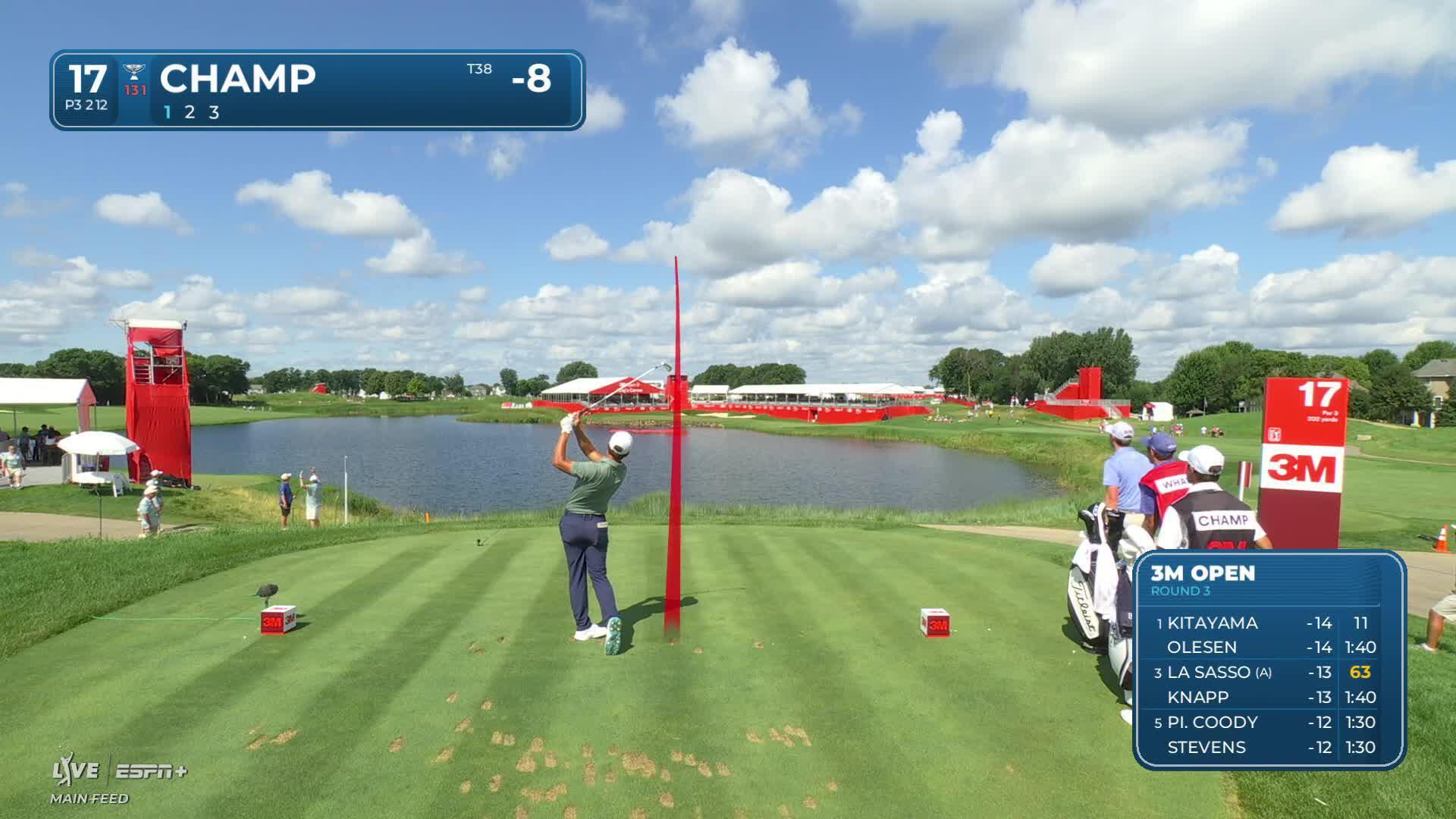 Cameron Champ makes birdie on No. 17 at 3M Open