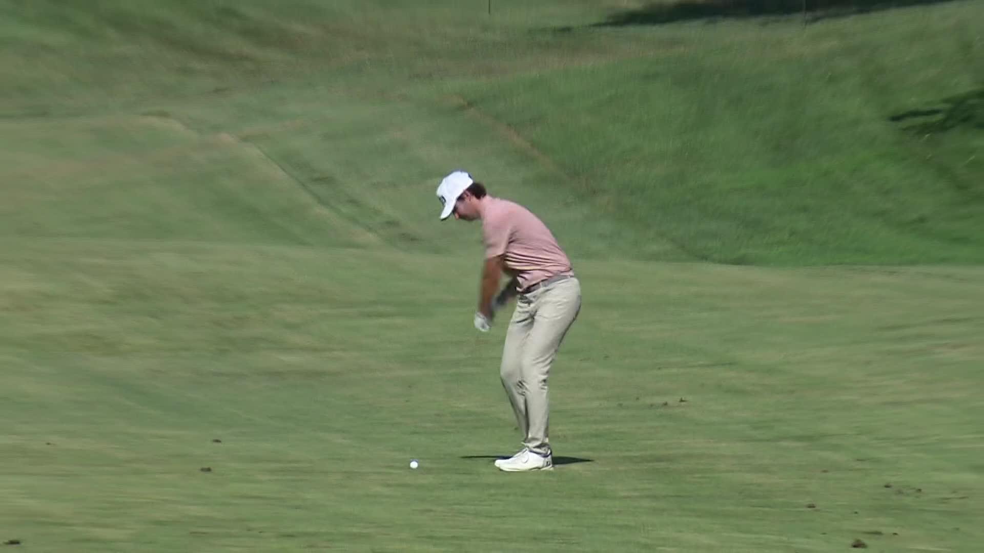 Derek Hitchner makes birdie on No. 17 at Utah Championship