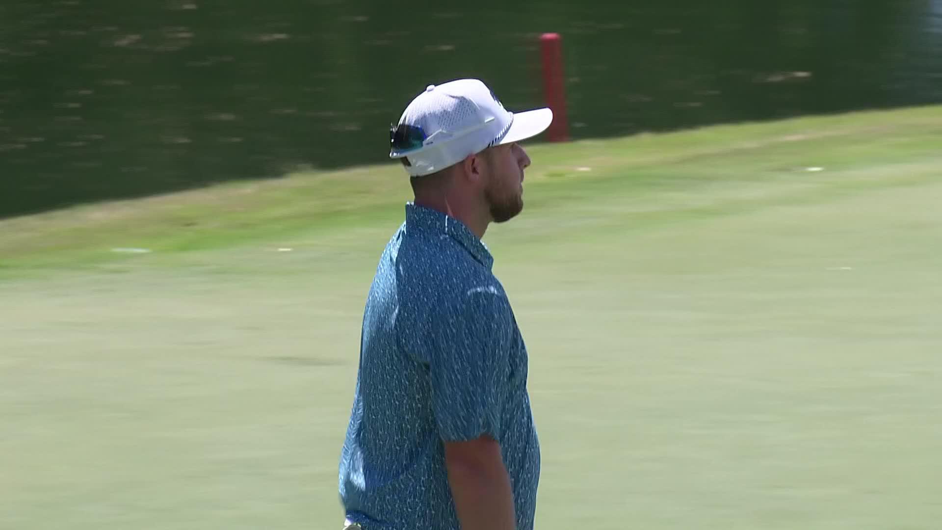 Alistair Docherty makes birdie on No. 14 at Club Car Championship