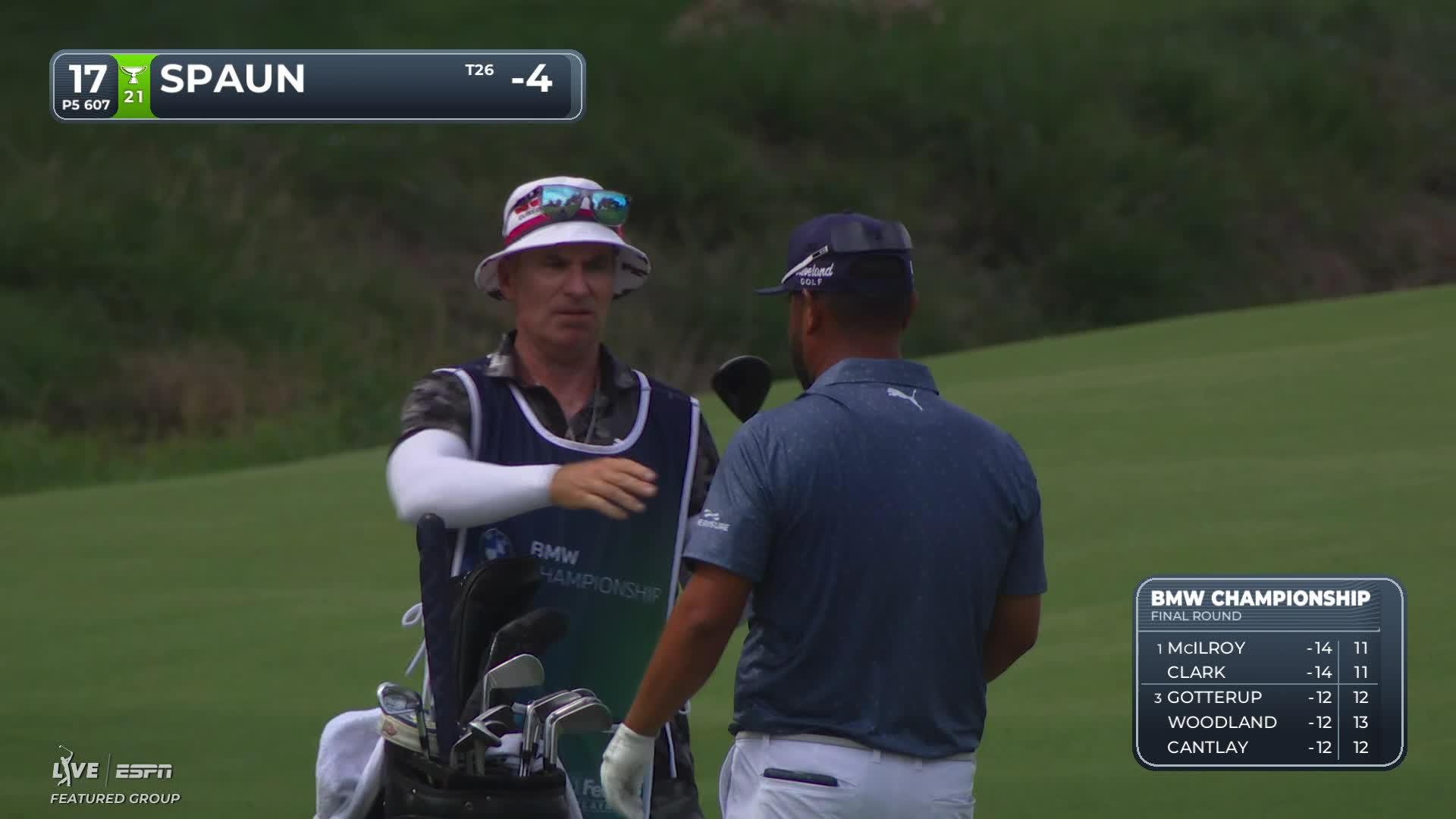 J.J. Spaun reaches par-5 No. 17 in two, makes birdie at BMW Championship