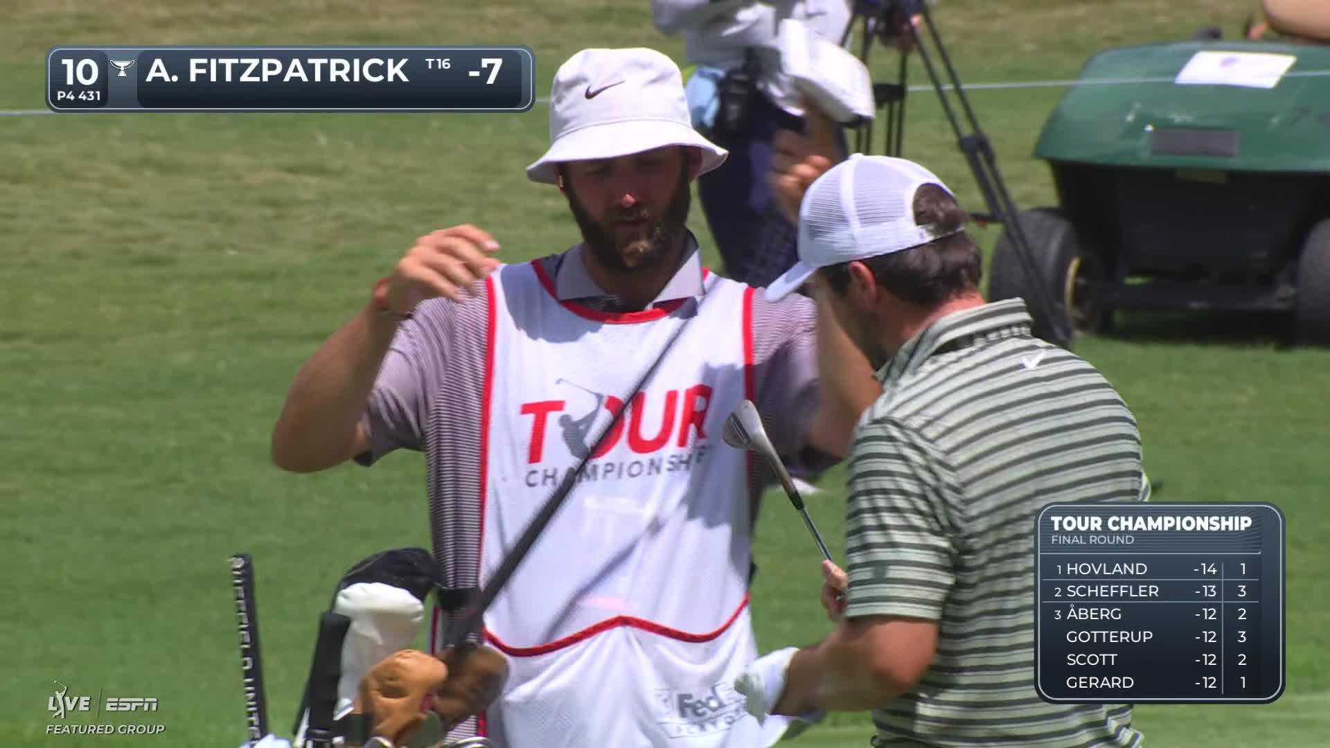 Alex Fitzpatrick's 108-yard approach sets up birdie on No. 10 at TOUR Championship