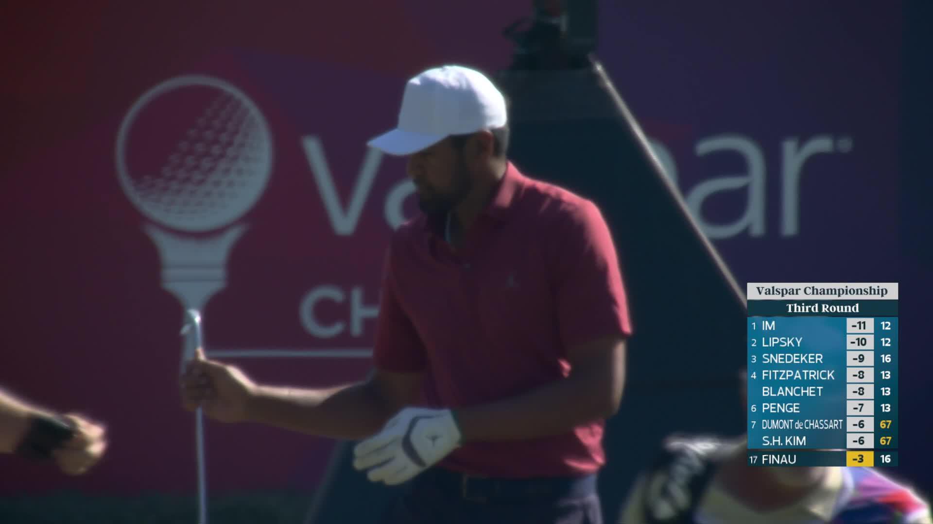 Tony Finau hits 196-yard tee shot to 2 feet, nearly aces No. 17 at Valspar