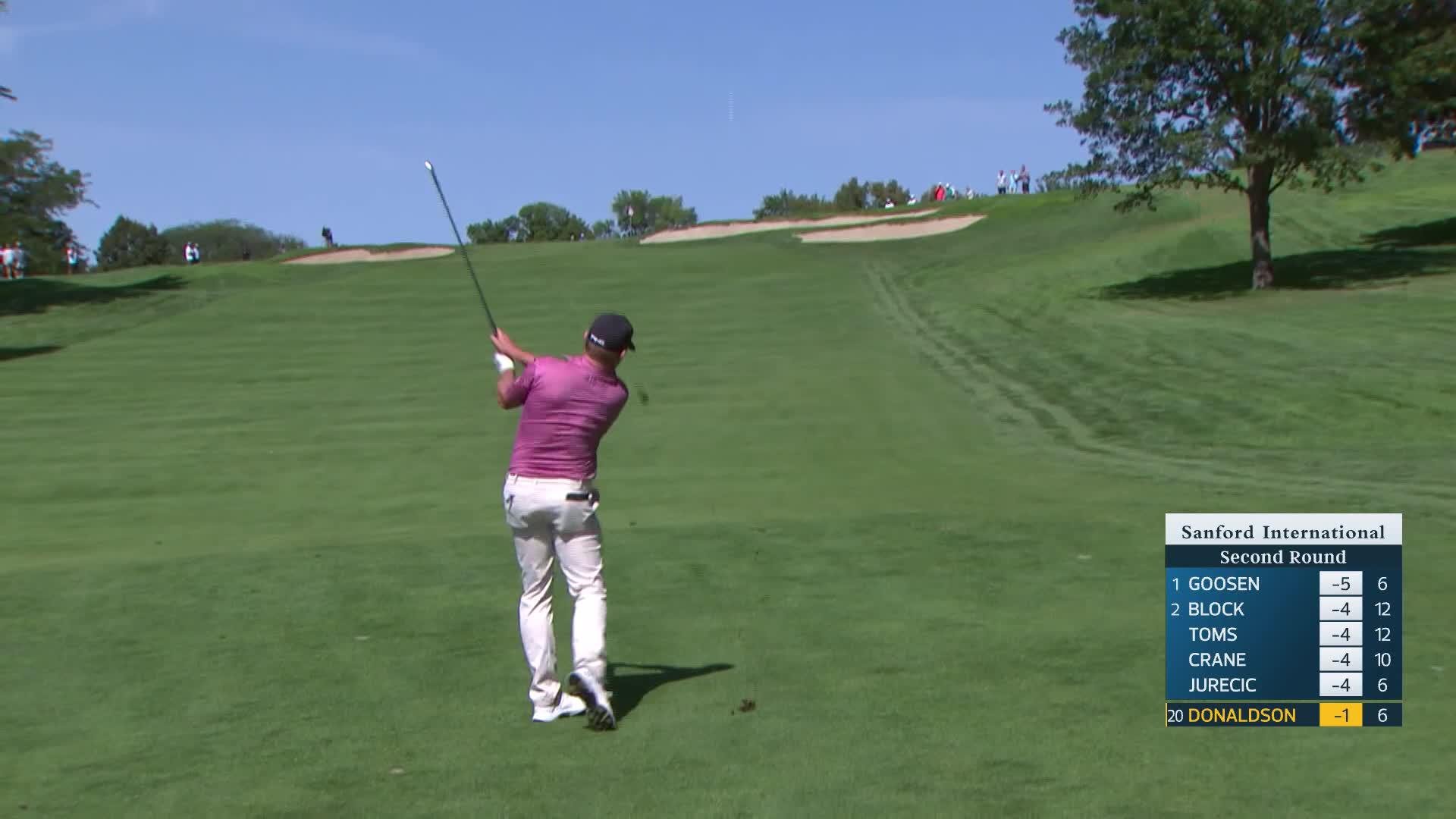 Jamie Donaldson makes birdie on No. 7 at Sanford International