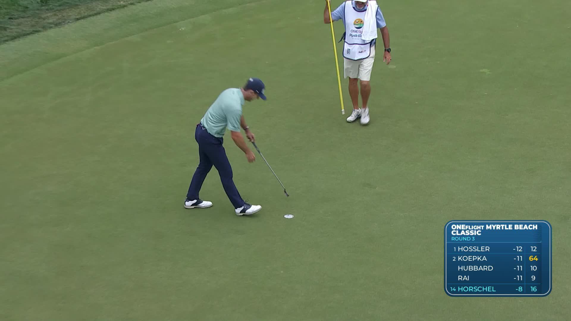Billy Horschel makes birdie on No. 17 at ONEflight Myrtle