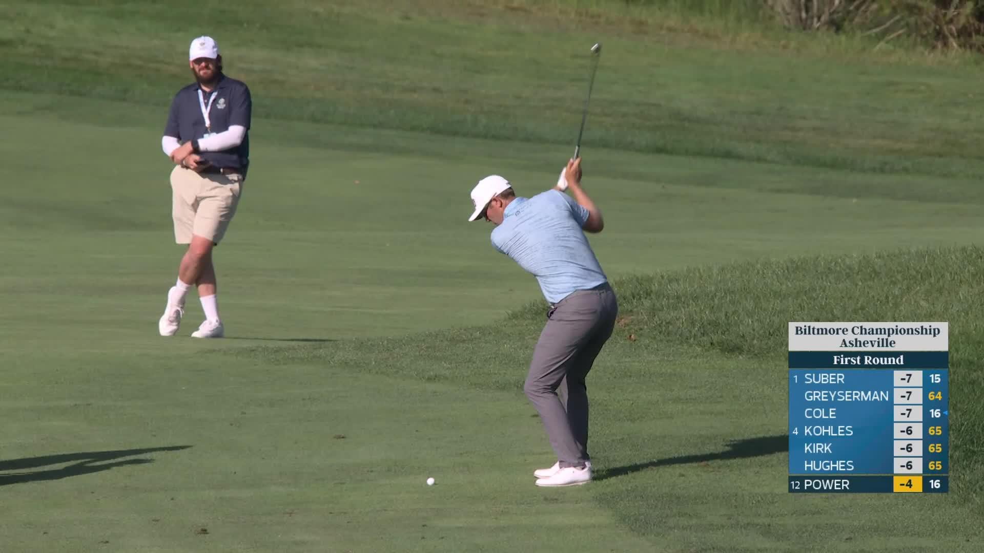 Seamus Power reaches par-5 No. 17 in two, makes birdie at Biltmore Championship