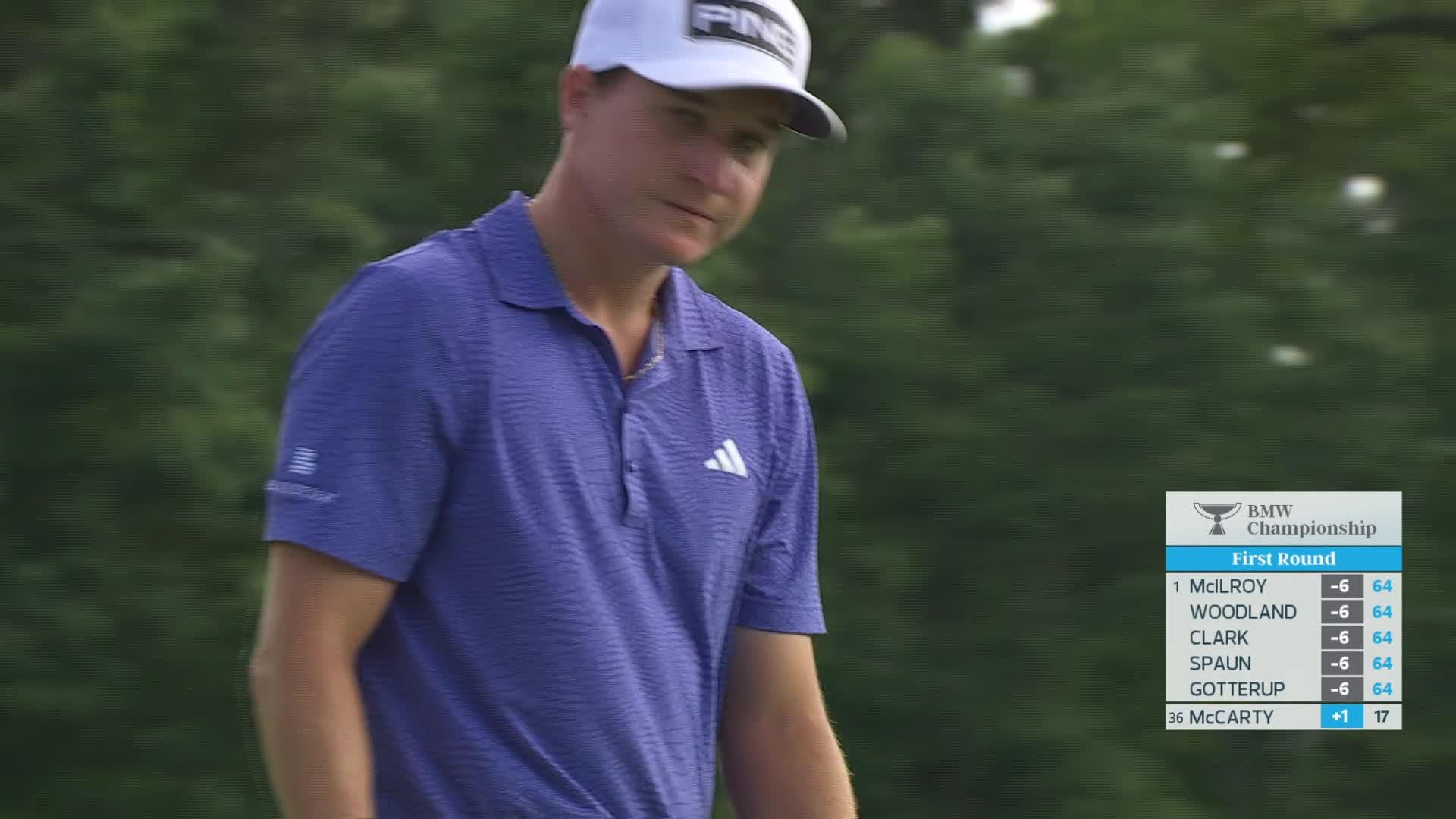 Matt McCarty's 155-yard approach sets up birdie on No. 18 at BMW Championship